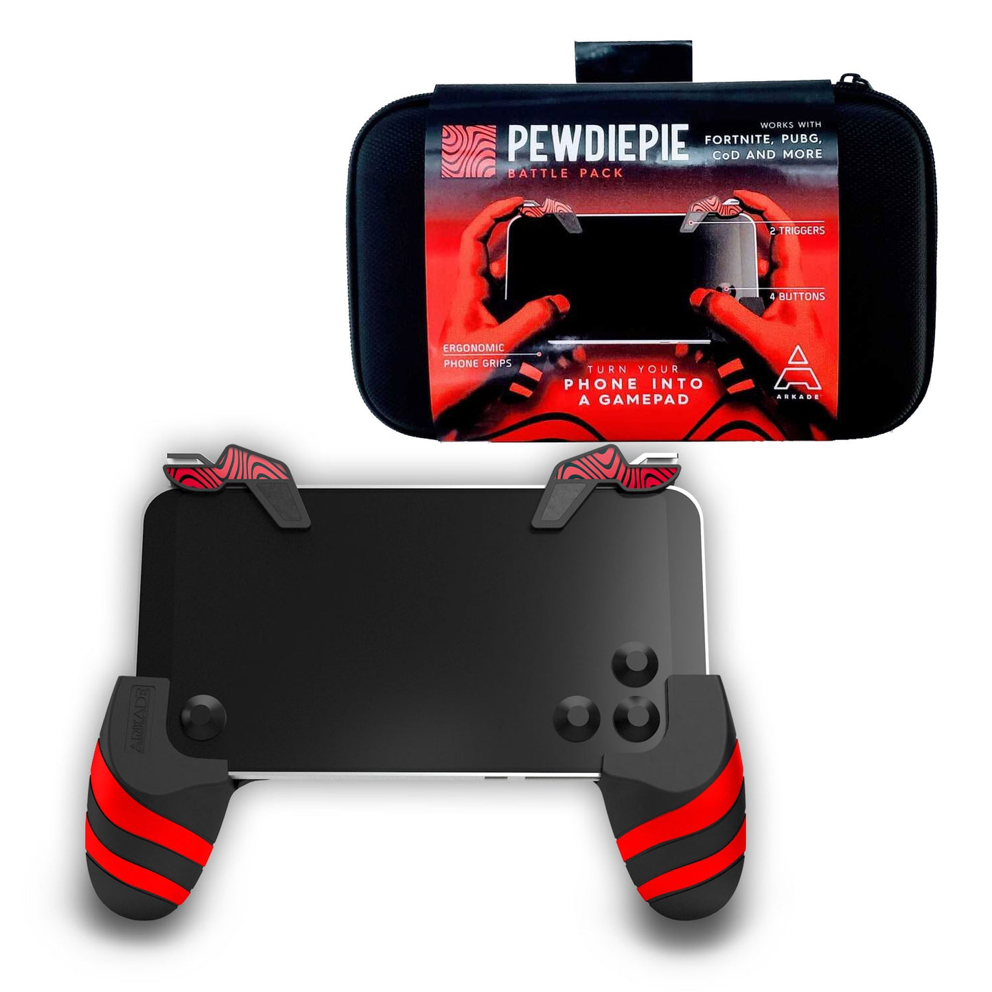 Arkade | Battle Pack PewDiePie Edition Smartphone Phone Game Controller