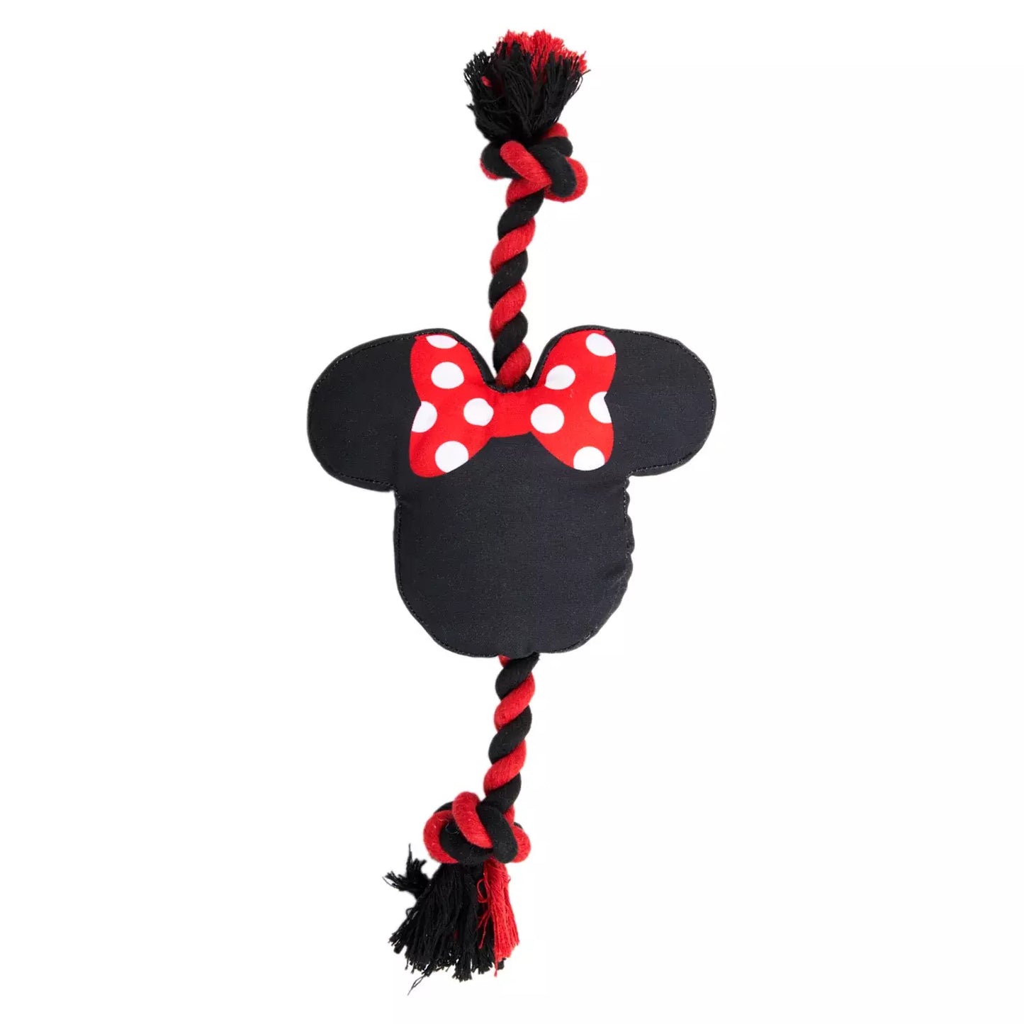 Cerda | Minnie Mouse Squeaky Plush and Rope Dog Toy Ends