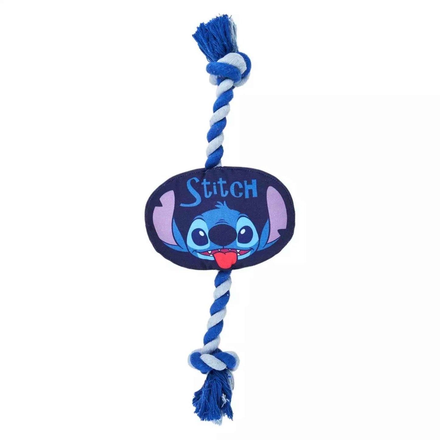 Cerda | Disney Stitch Squeaky Plush and Rope Dog Toy Ends