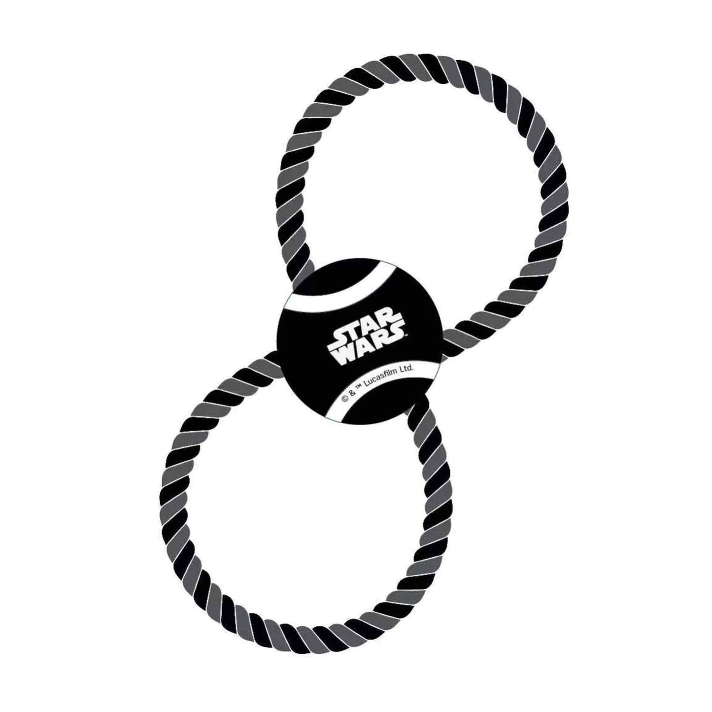 Cerda | Star Wars Logo Tennis Ball Rope Dog Toy