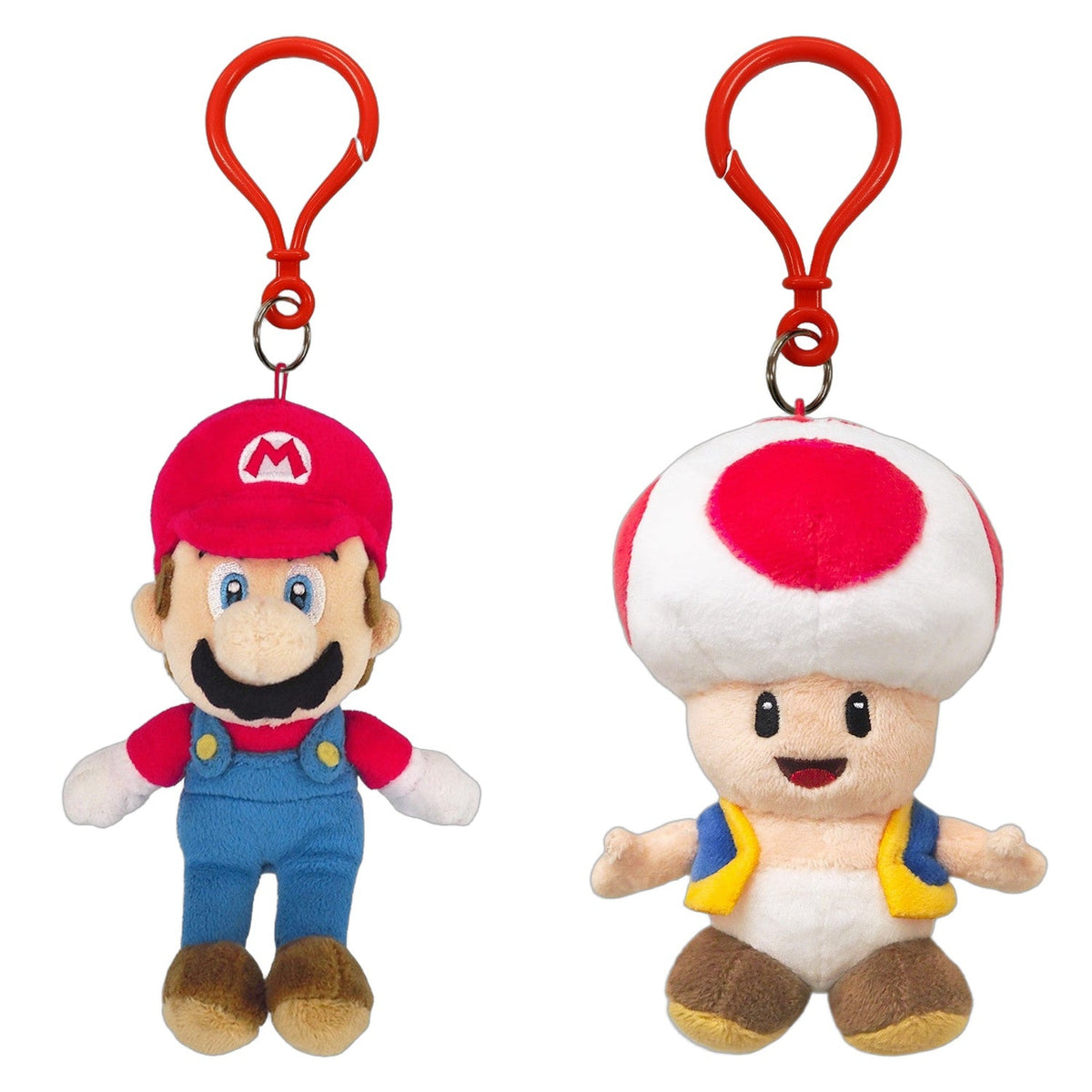 SAN-EI | Nintendo Super Mario and Toad Keychain Bundle