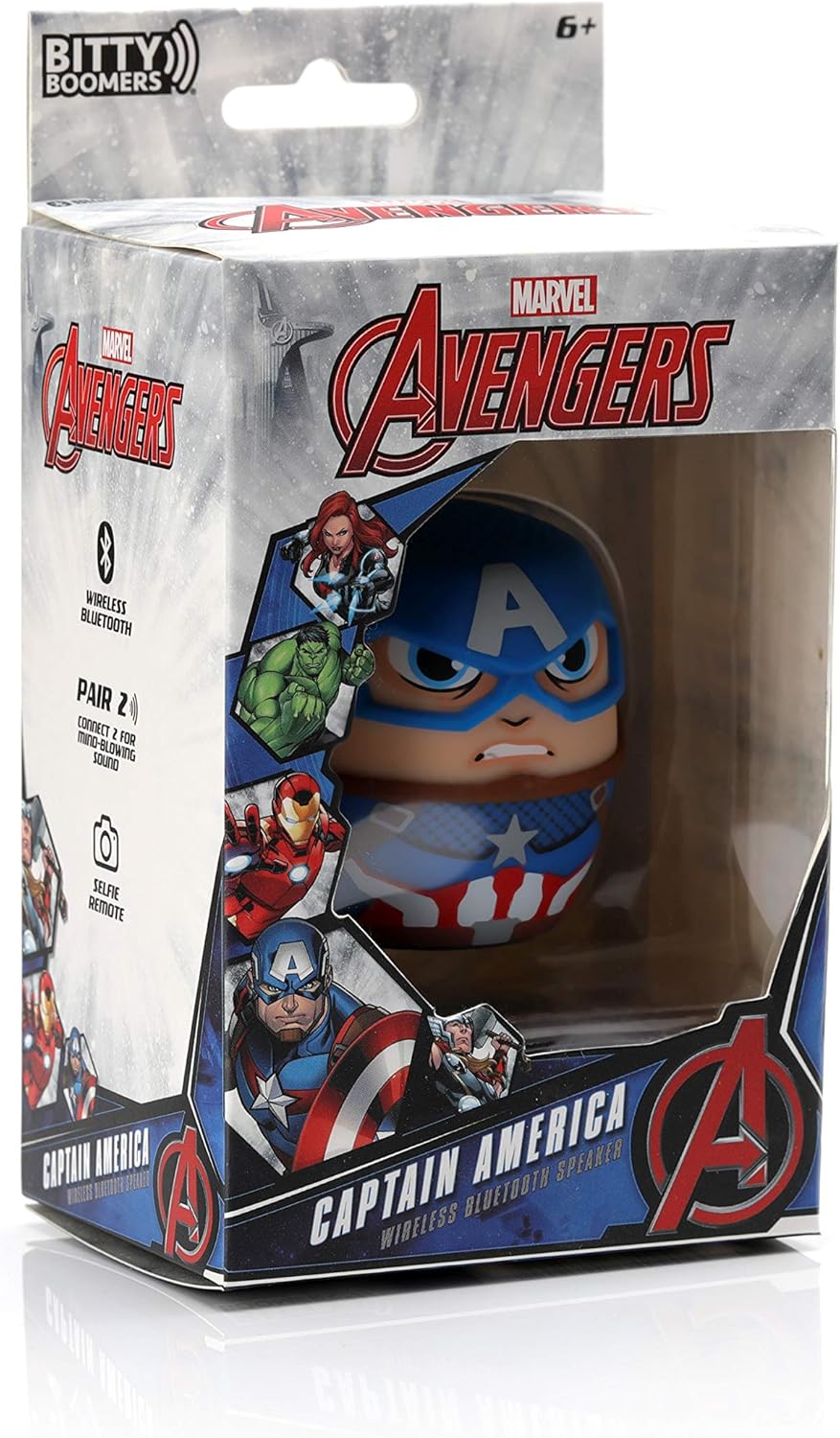 Bitty Boomers | Marvel Captain America Bitty Boomer Mini Bluetooth Speaker