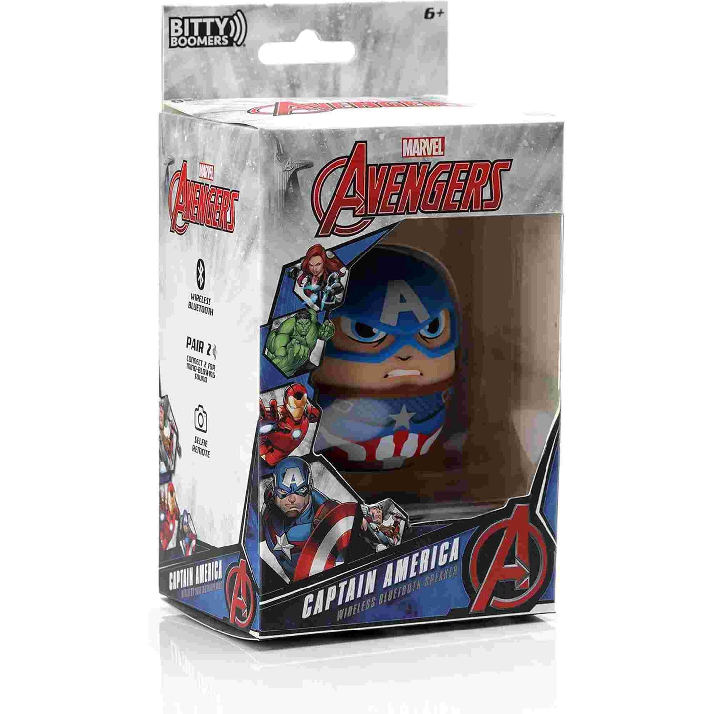 Bitty Boomers | Marvel Captain America Bitty Boomer Mini Bluetooth Speaker