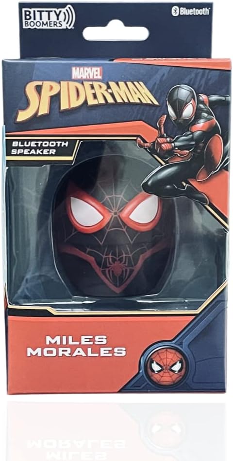 Bitty Boomers | Marvel Spiderman Miles Morales Bitty Boomer Mini Bluetooth Speaker