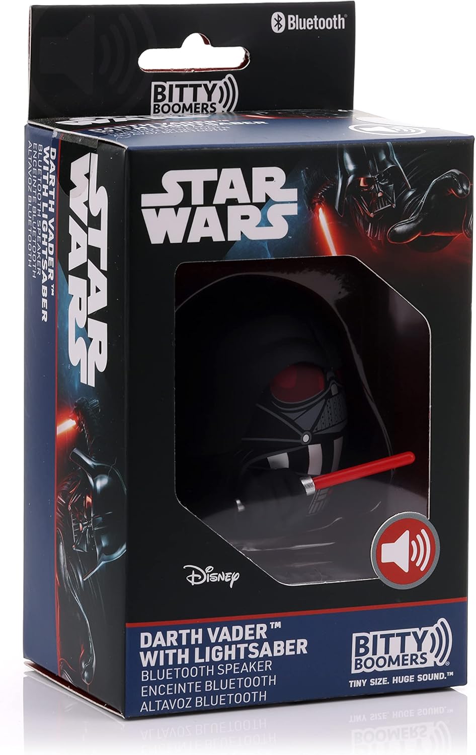 Bitty Boomers | Star Wars Darth Vader with Light Saber Bitty Boomer Mini Bluetooth Speaker