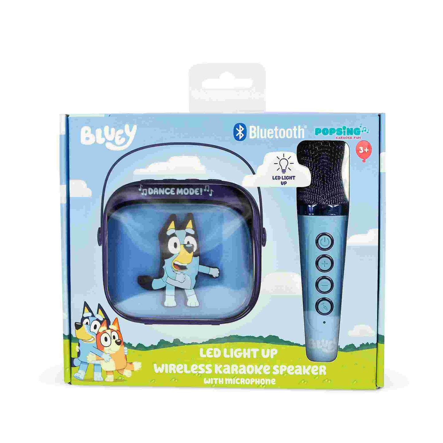 OTL Bluey Popsing Led Light-Up Wireless Karaoke Speaker & Microphone