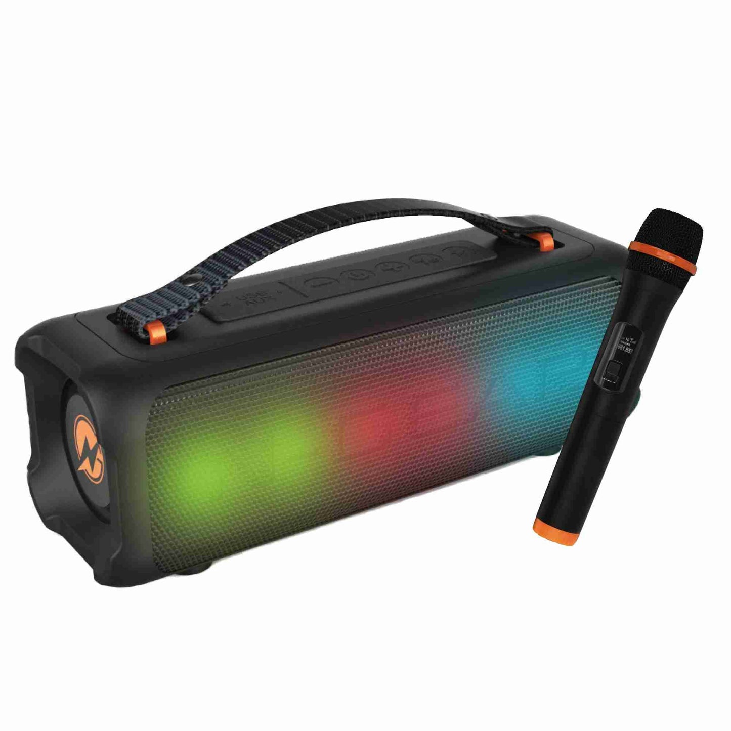 N-Gear | Blazooka 703B Bluetooth Speaker Karaoke Set Party Box with Microphone Black