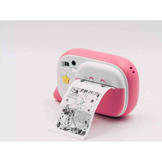 Creacam Pink Instant Camera with 12 Felt Pens & Scrapbook