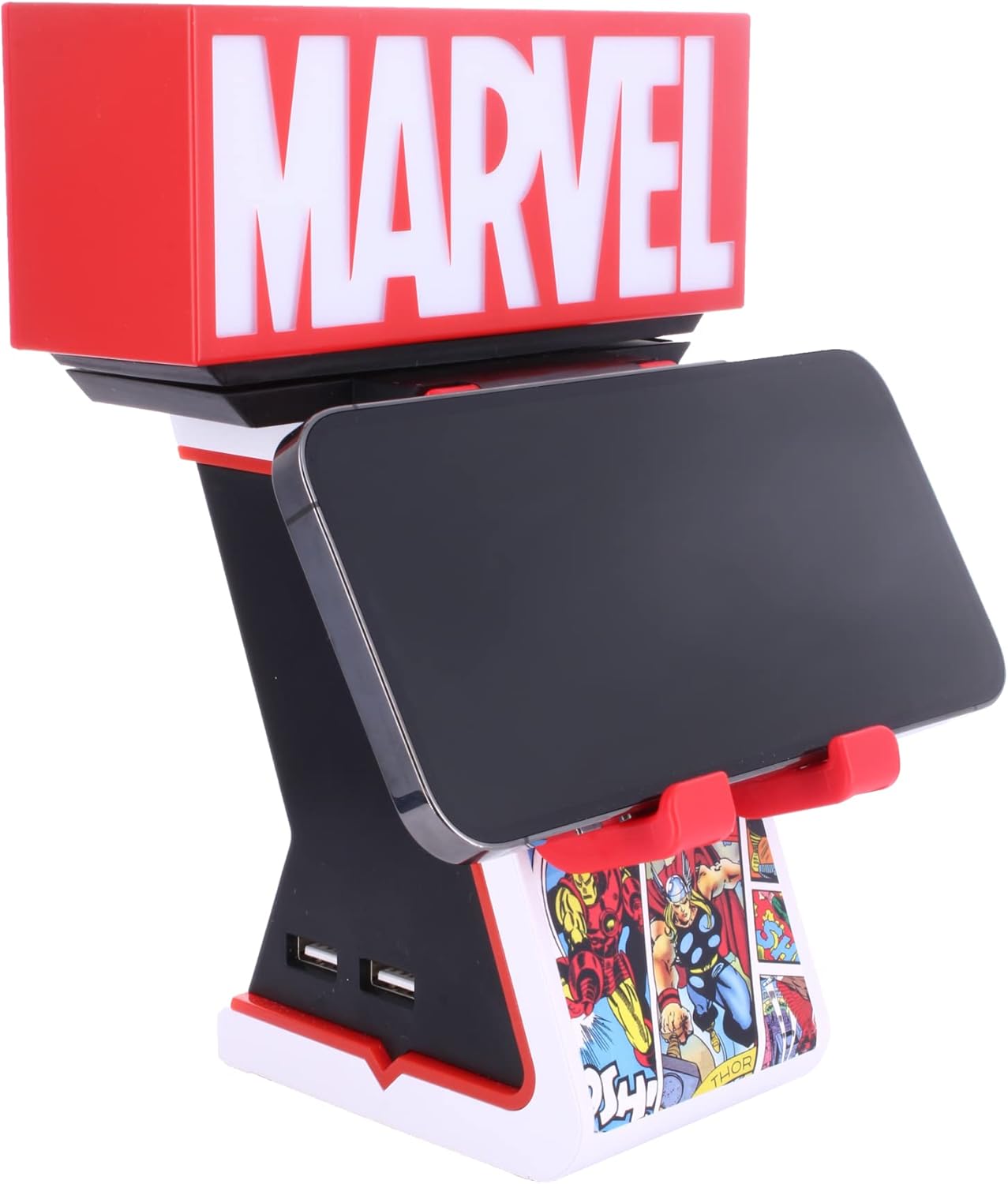 Cable Guys | Marvel Logo Light Up Ikon Phone And Device Charging Stand