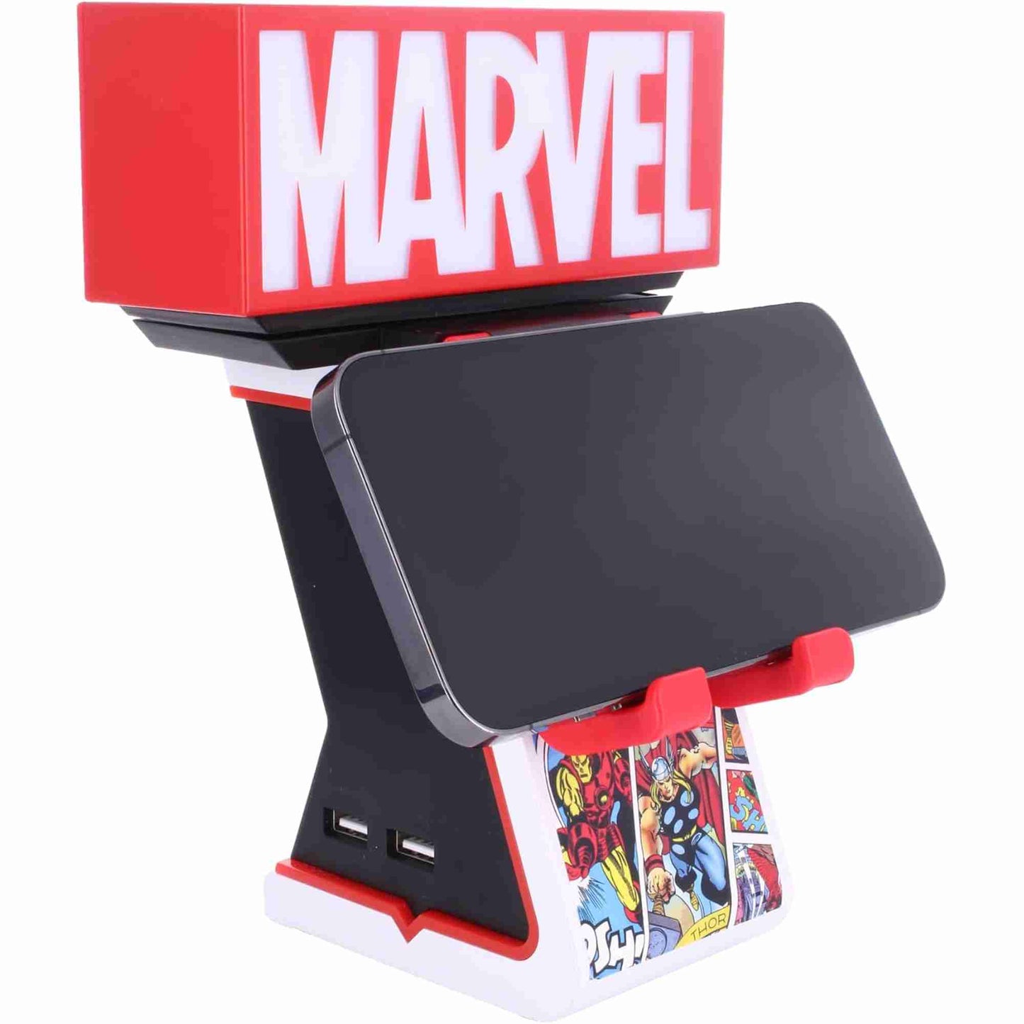 Cable Guys | Marvel Logo Light Up Ikon Phone And Device Charging Stand