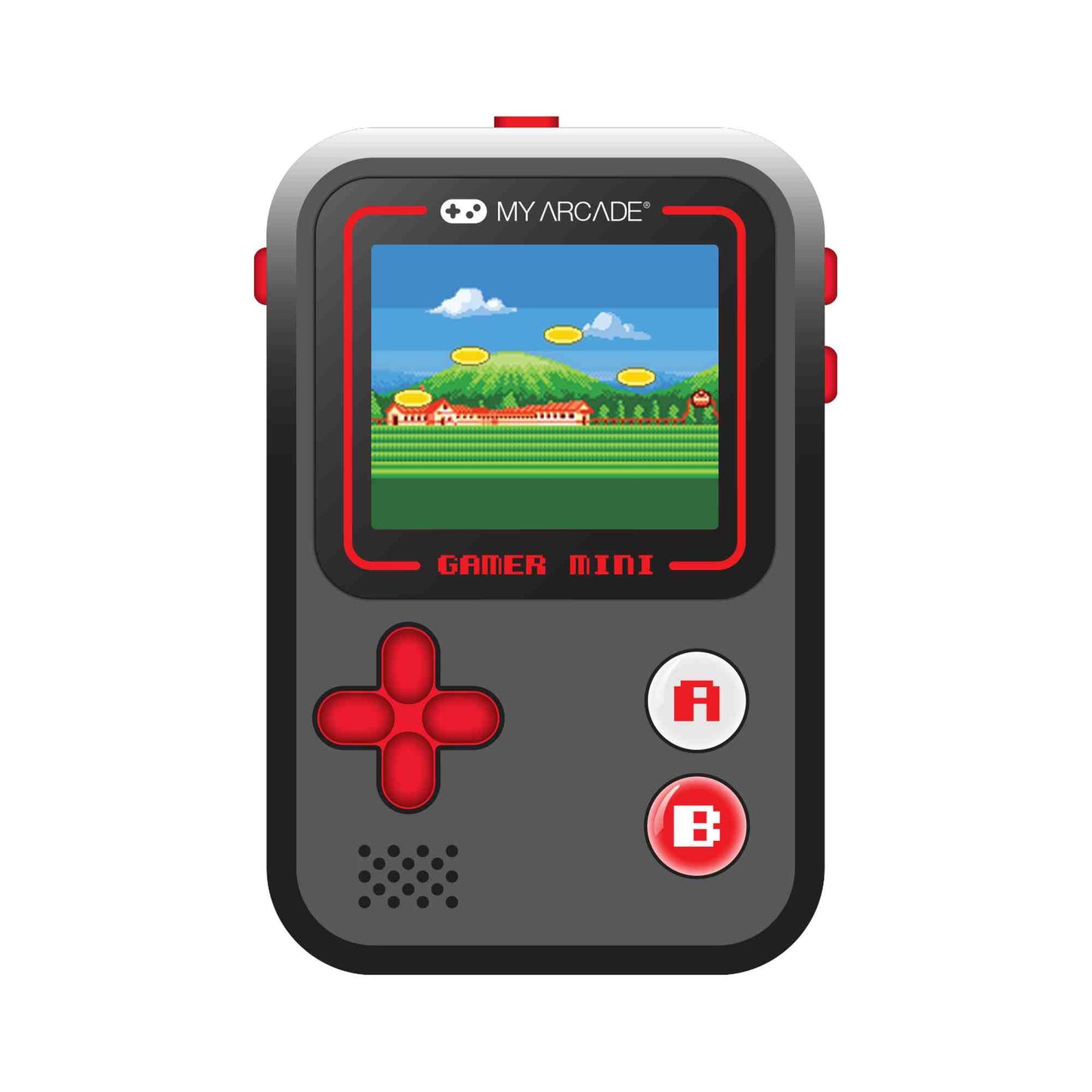 My Arcade | Gamer Mini Classic Console Black Red (160 Games in 1)