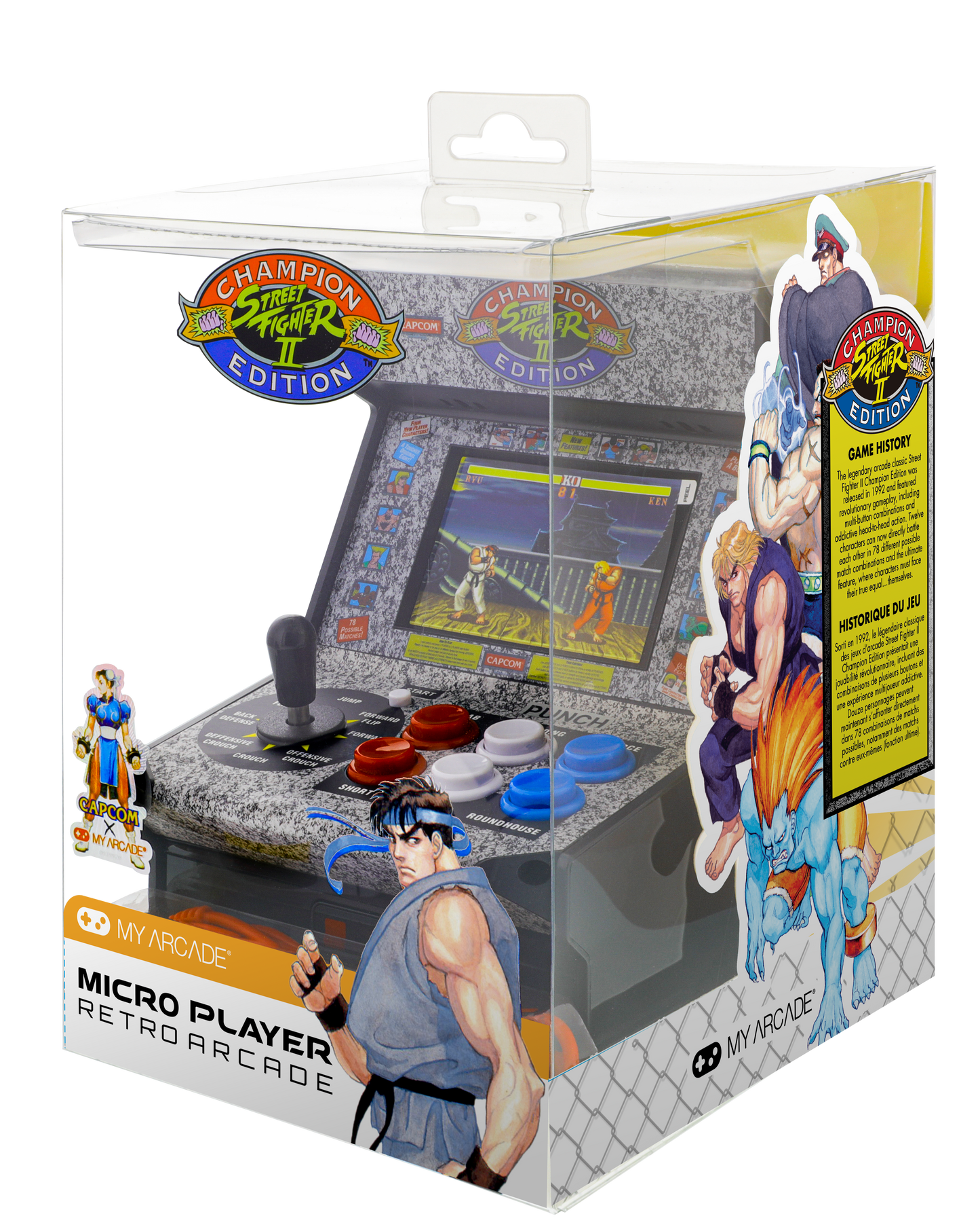 My Arcade | Micro Player 7.5 Street Fighter Ii Champion Edition Collectible Retro (Premium Edition) - xploregifts