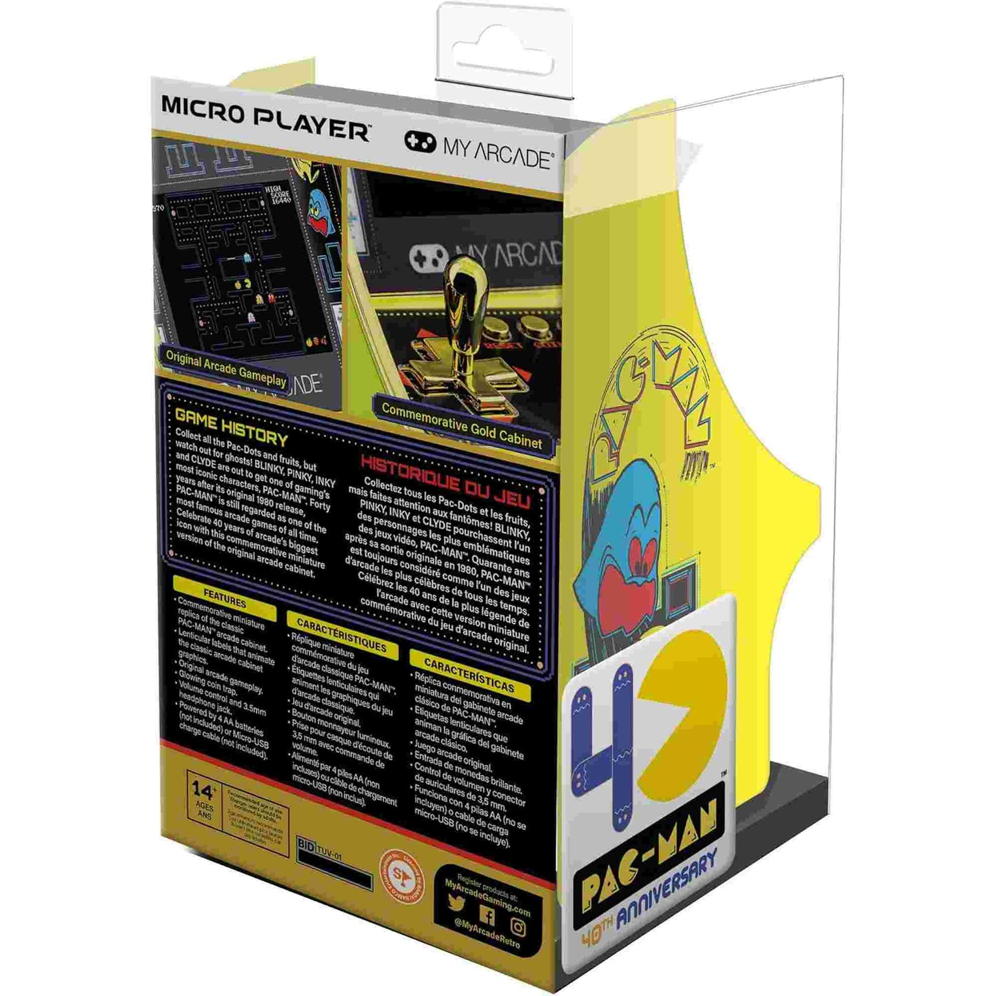 My Arcade | Pac-Man 40th Anniversary Micro Player Pro 6.7" Portable Retro Arcade (Premium Edition)
