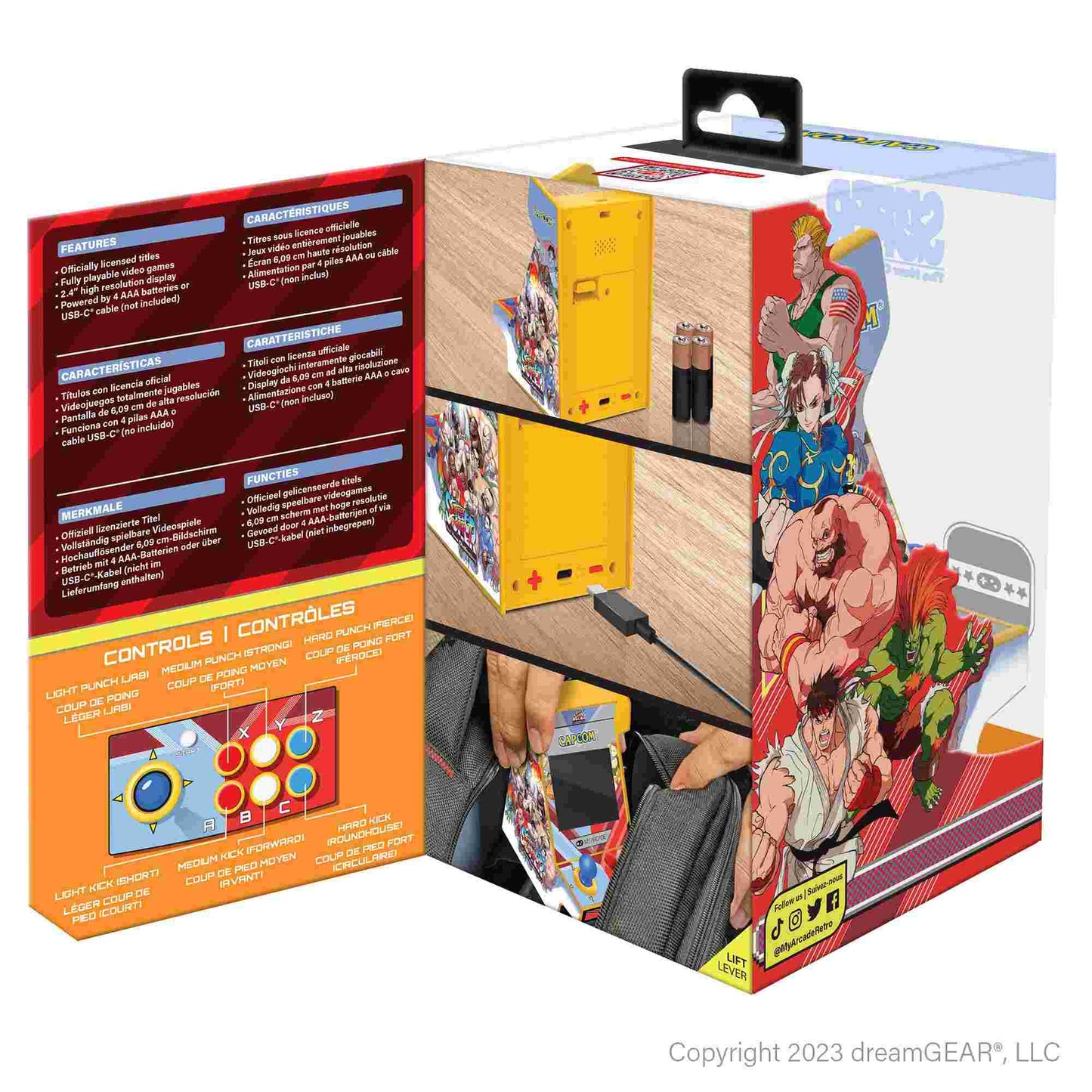 My Arcade | Super Street Fighter II Nano Player Pro 4.8" Portable Retro Arcade (2 Games in 1)