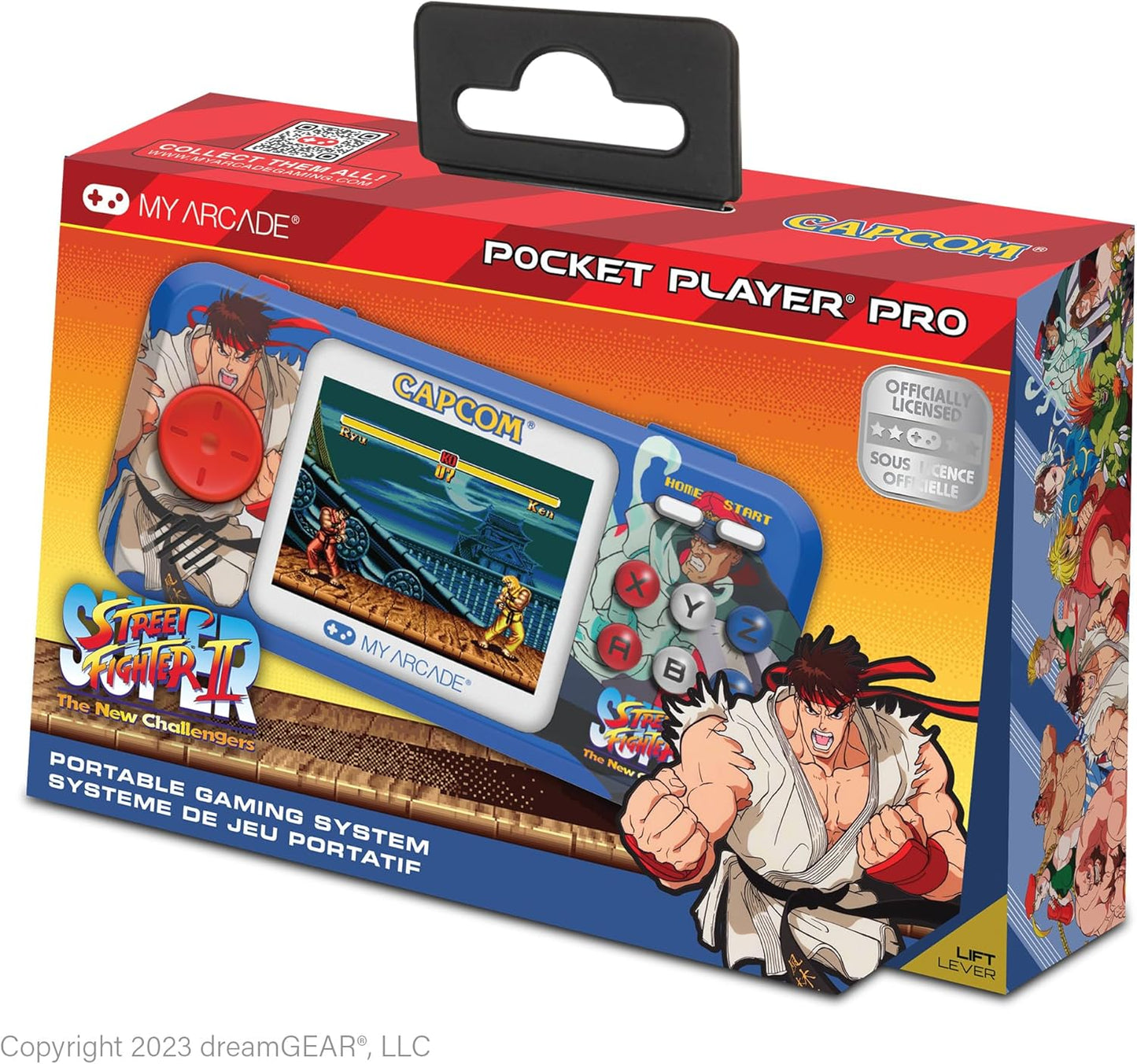 My Arcade | Super Street Fighter II Pocket Player Pro Portable Gaming System (2 Games in 1)