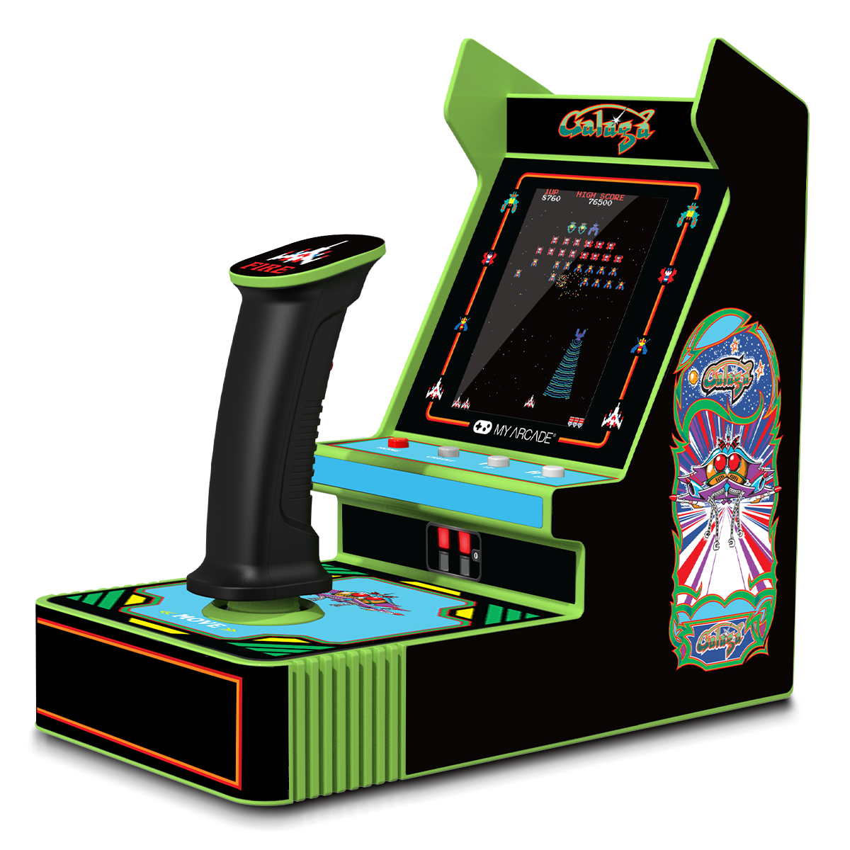 My Arcade | Galaga Joystick Player Portable Retro Arcade (2 Games in 1)