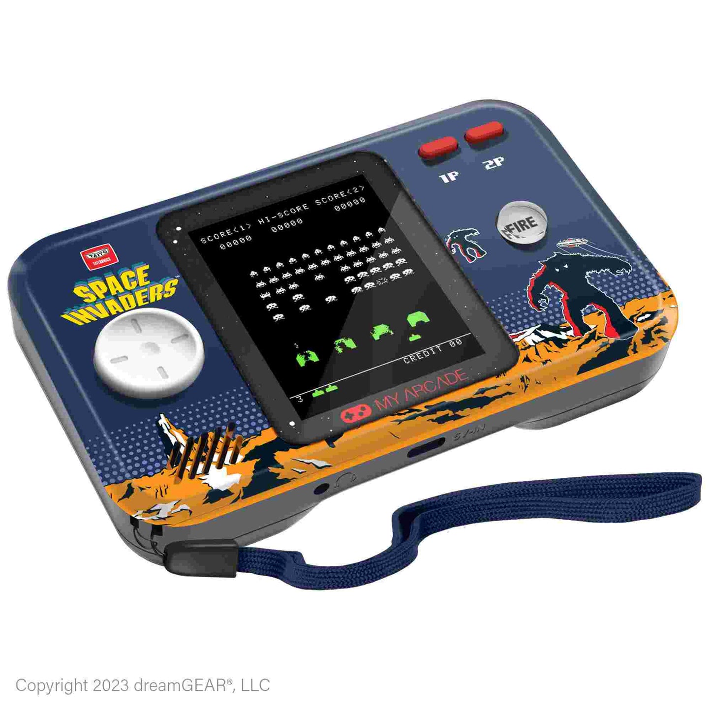 My Arcade | Space Invaders Pocket Player Pro Portable Gaming System
