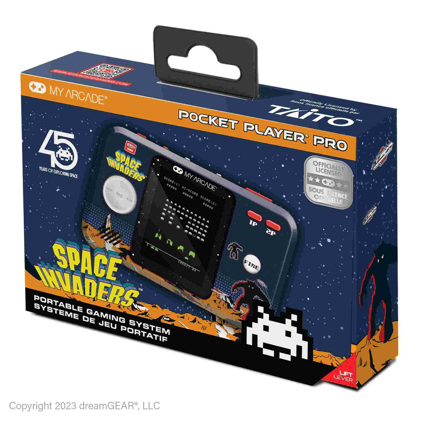 My Arcade | Space Invaders Pocket Player Pro Portable Gaming System