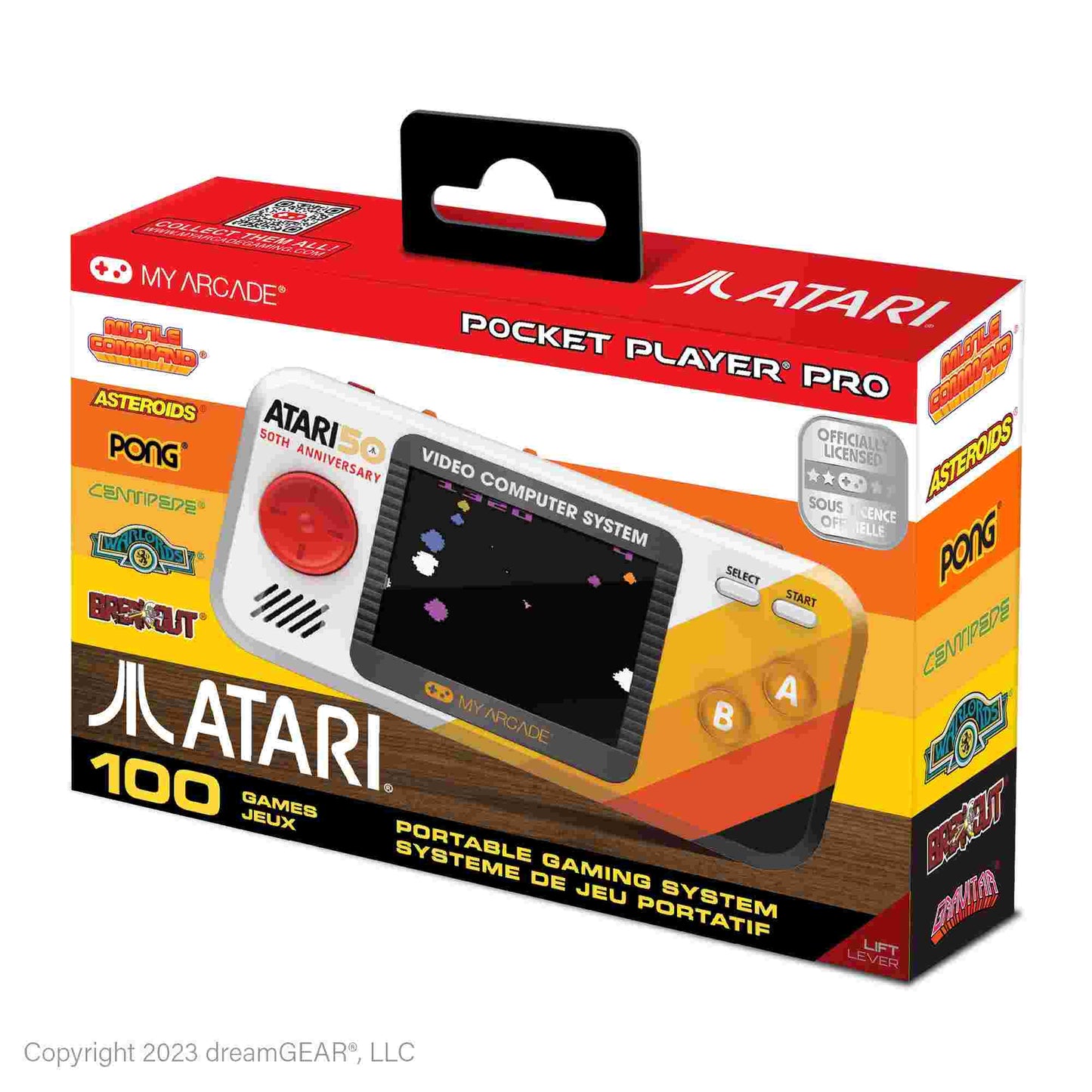My Arcade | Atari Pocket Player Pro Portable Gaming System (100 Games in 1)