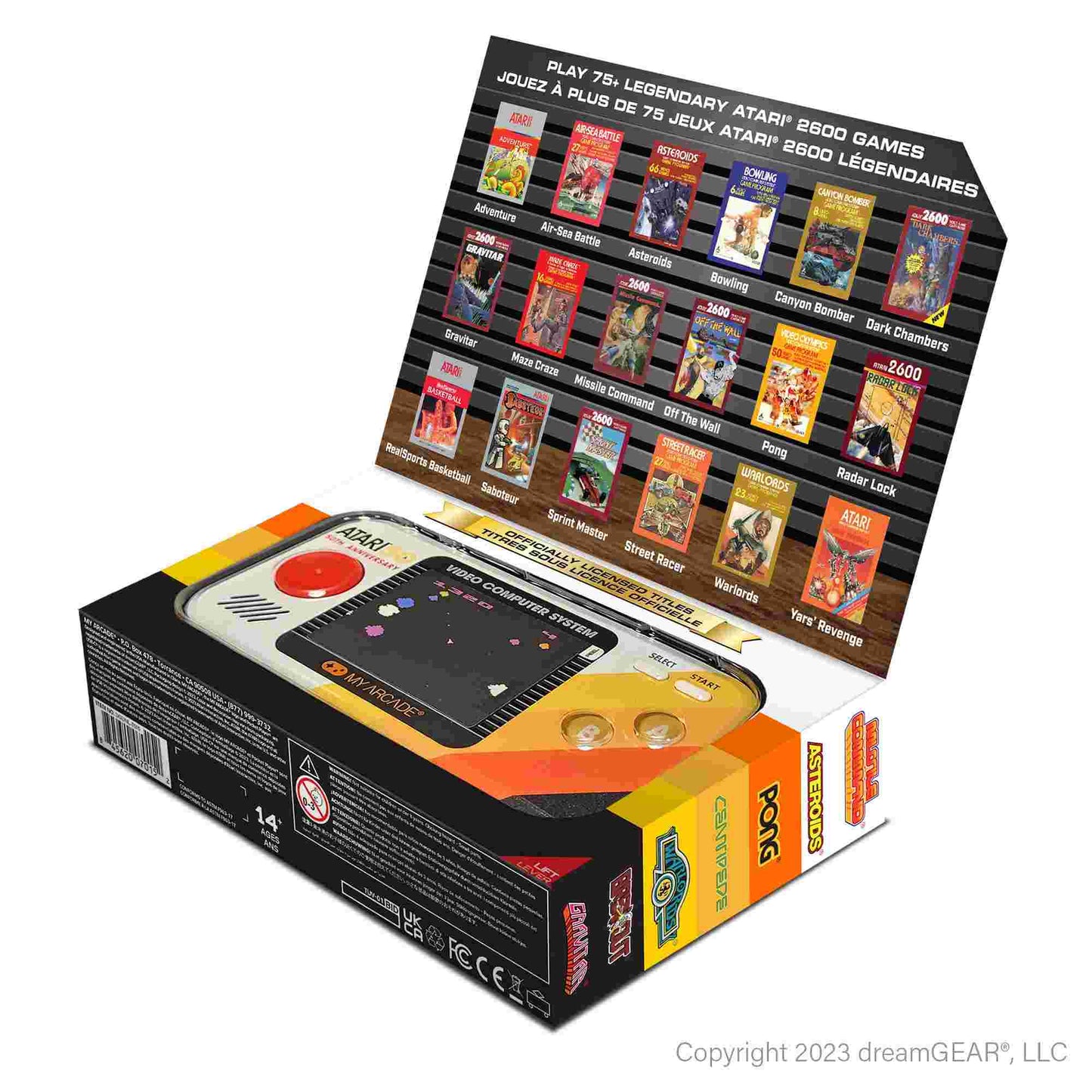 My Arcade | Atari Pocket Player Pro Portable Gaming System (100 Games in 1)