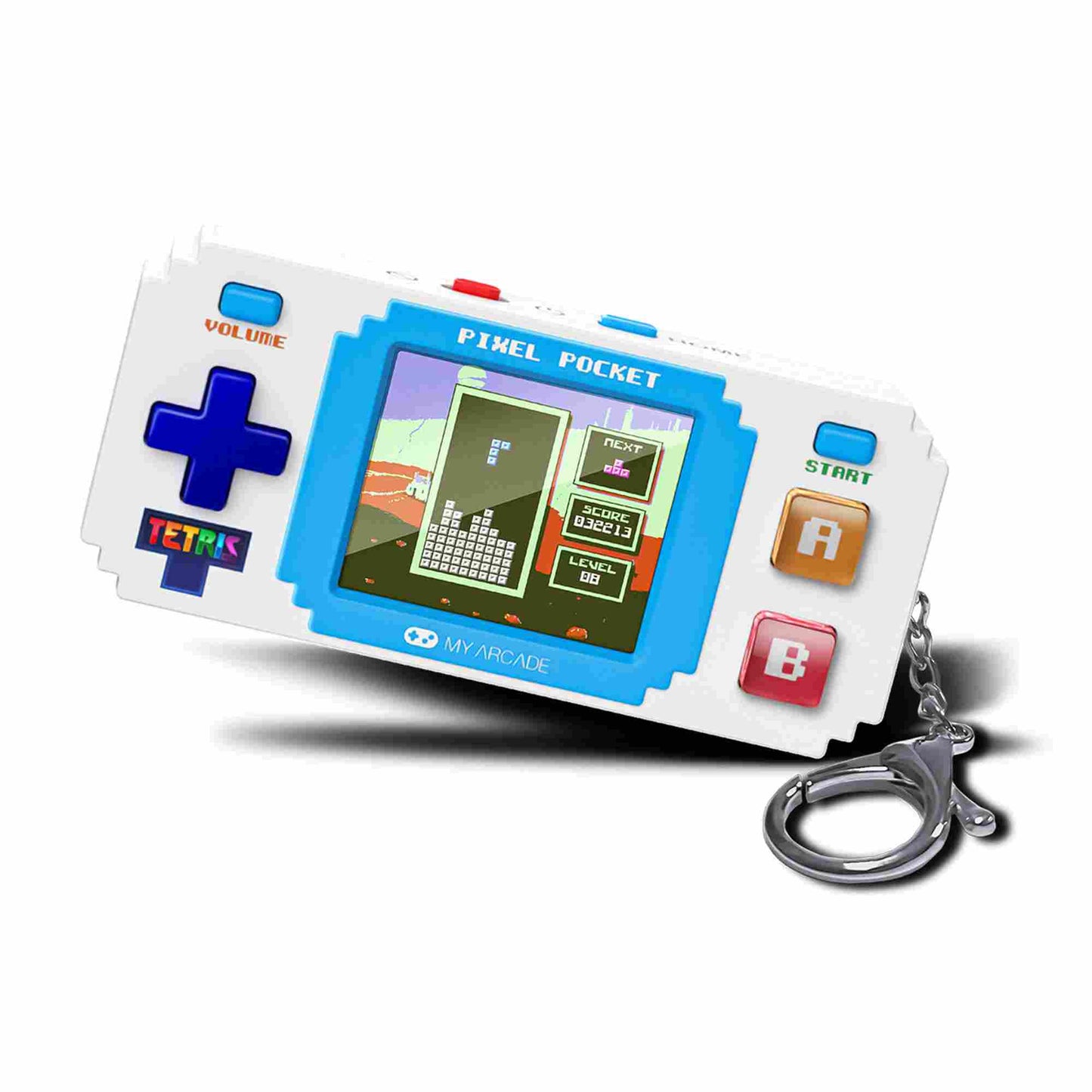 My Arcade | Tetris Pixel Pocket Mini Portable Arcade Gaming System (With 10 Bonus Games)