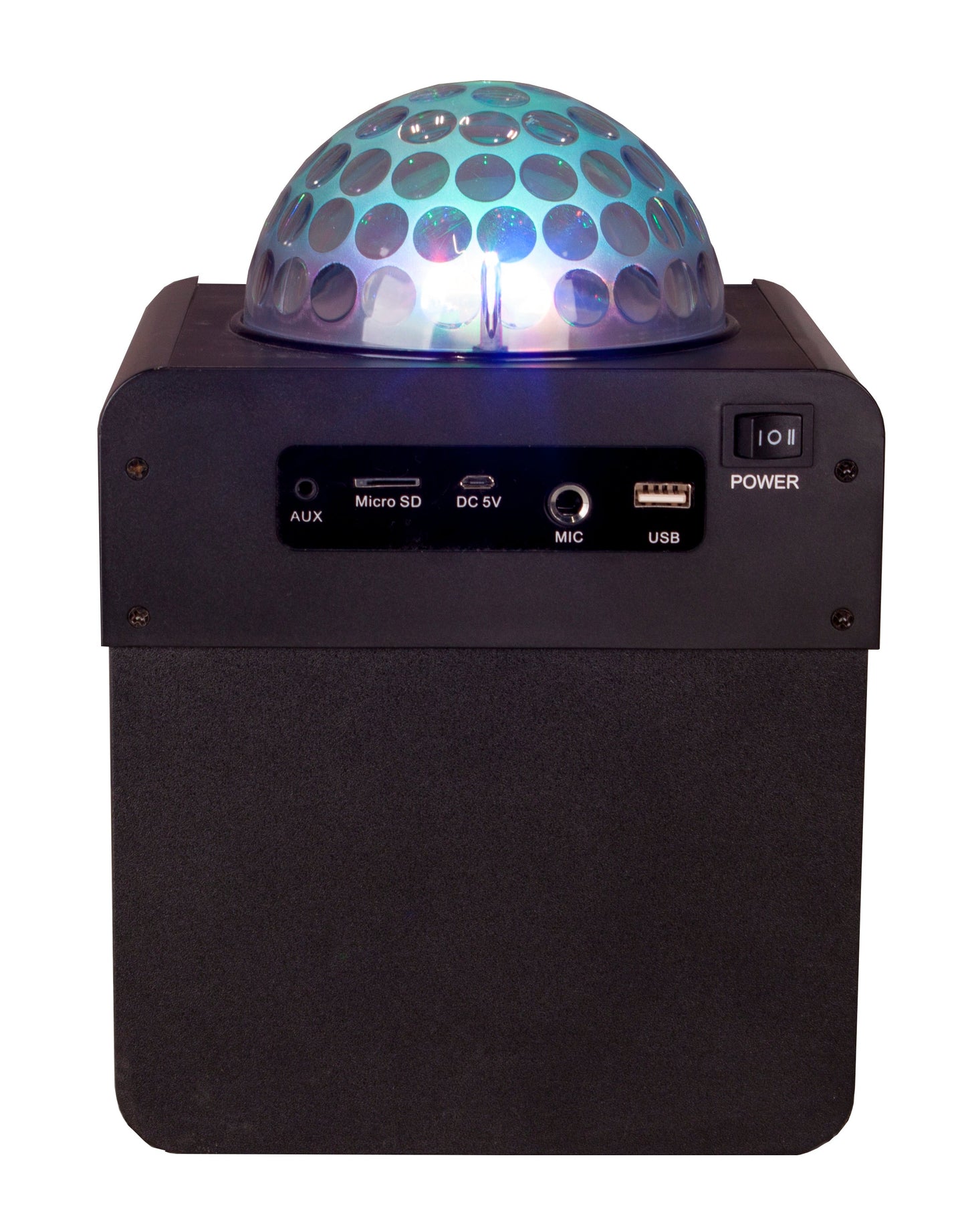 N-Gear | Disco Block 410 Bluetooth Speaker Karaoke Set Party Box with Lighting & 2 Microphones Black