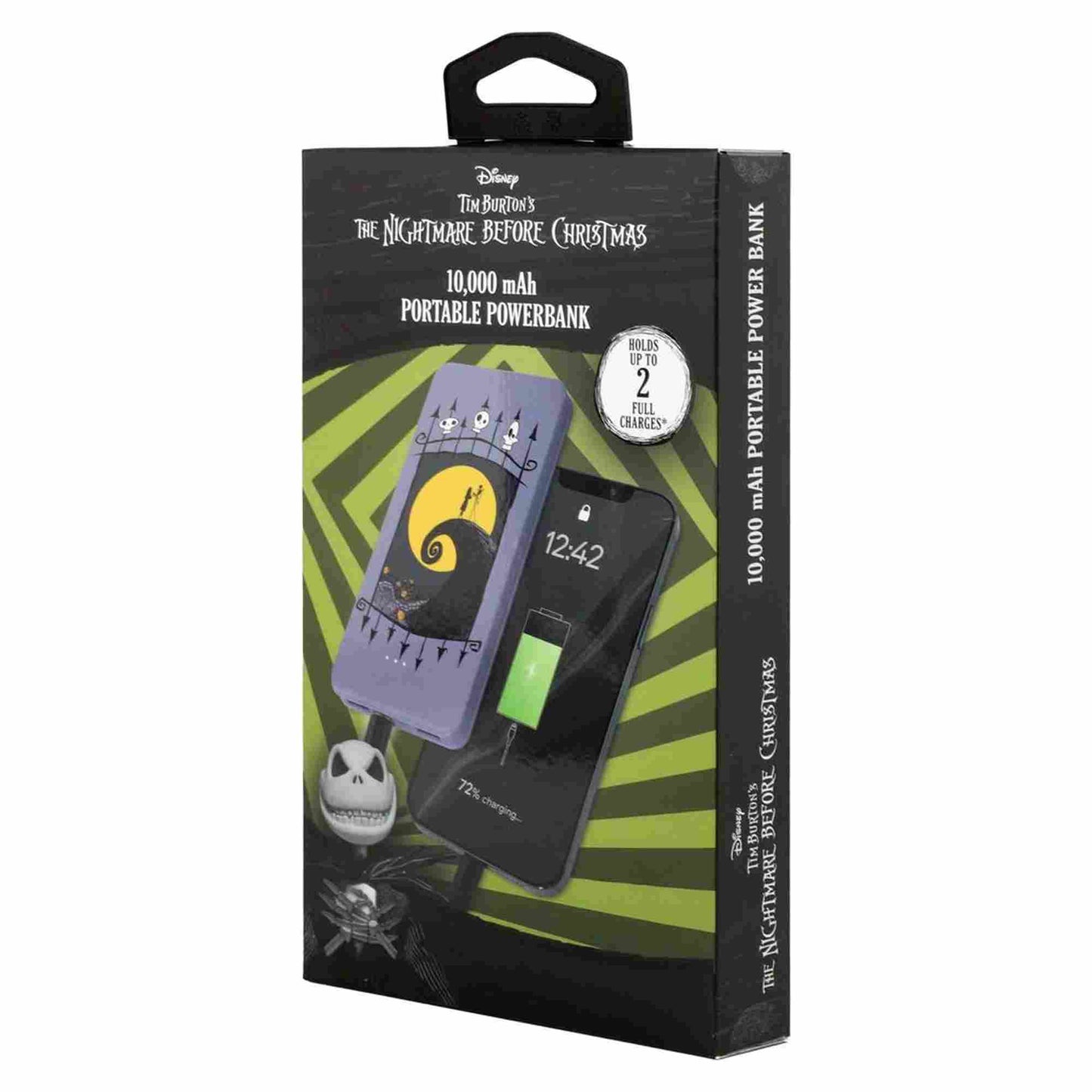 Quest | Nightmare Before Christmas 10000Mah Power Bank Jack and Sally Spiral