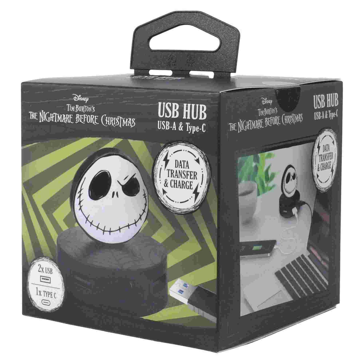 Quest | Nightmare Before Christmas USB charging Hub 2 USB-A & 1 USB-C Jack Web