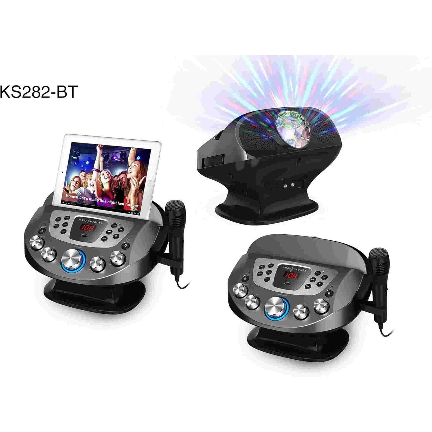 N-Gear | Bluetooth Karaoke Machine with Microphone and Disco Lights