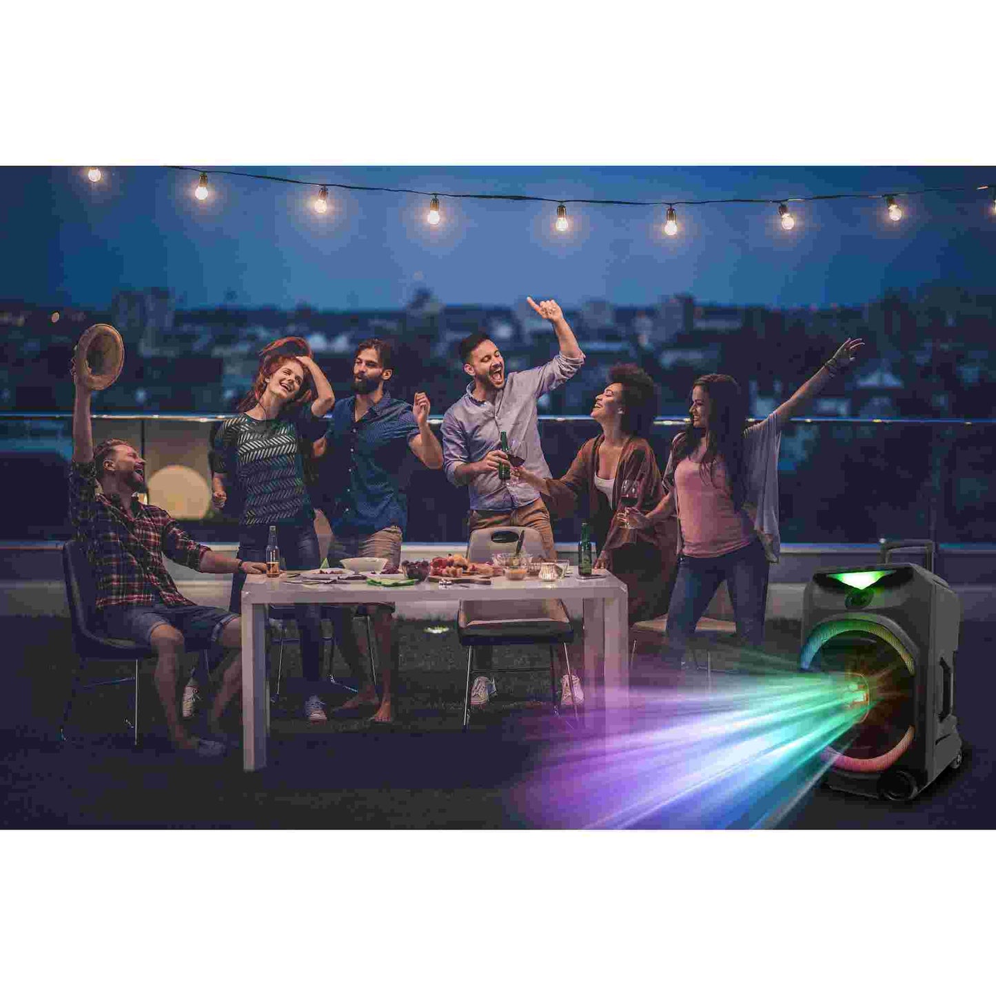 N-Gear | The Flash 1550 Disco with LED Lighting & Microphone