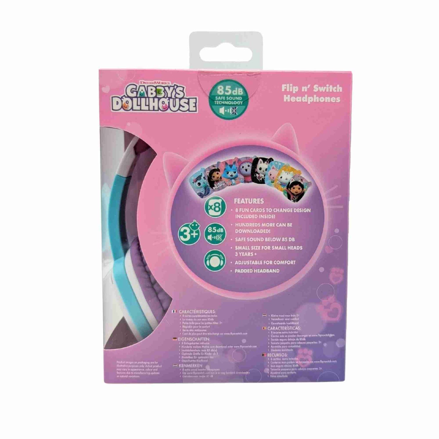 Lazerbuilt | Gabby’s Dollhouse Wired Flip 'n' Switch Headphones