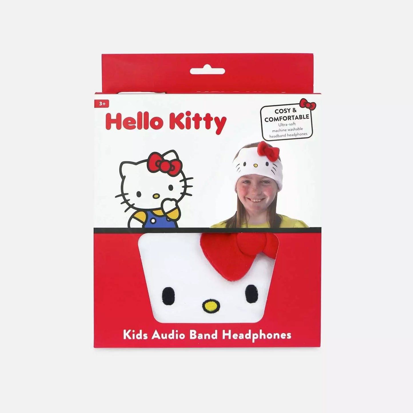 OTL | Hello Kitty Kid's Fleece Audio Band Washable Wired Headphones