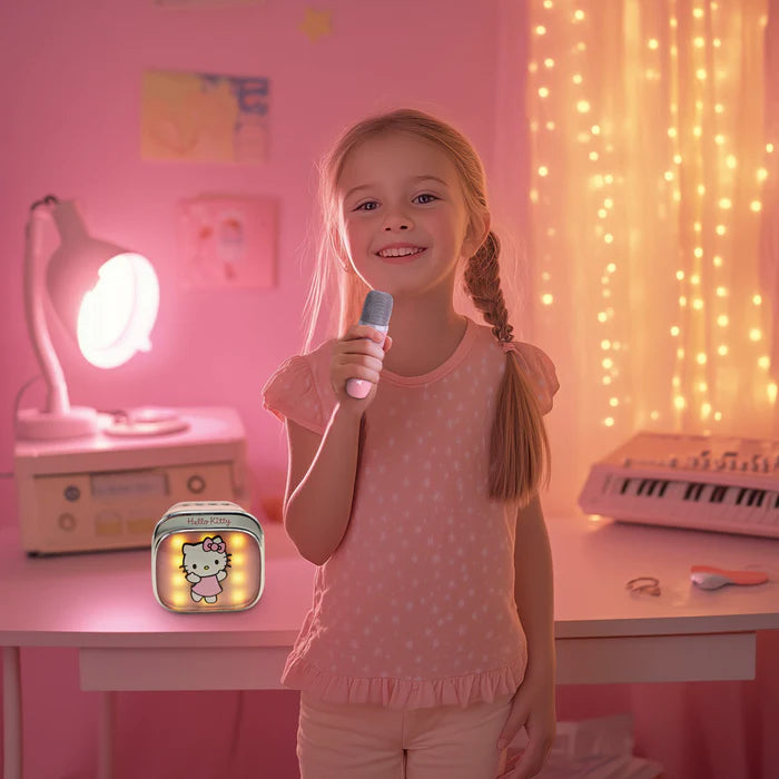 OTL Hello Kitty PopSing LED Light-Up Wireless Karaoke Speaker & Microphone