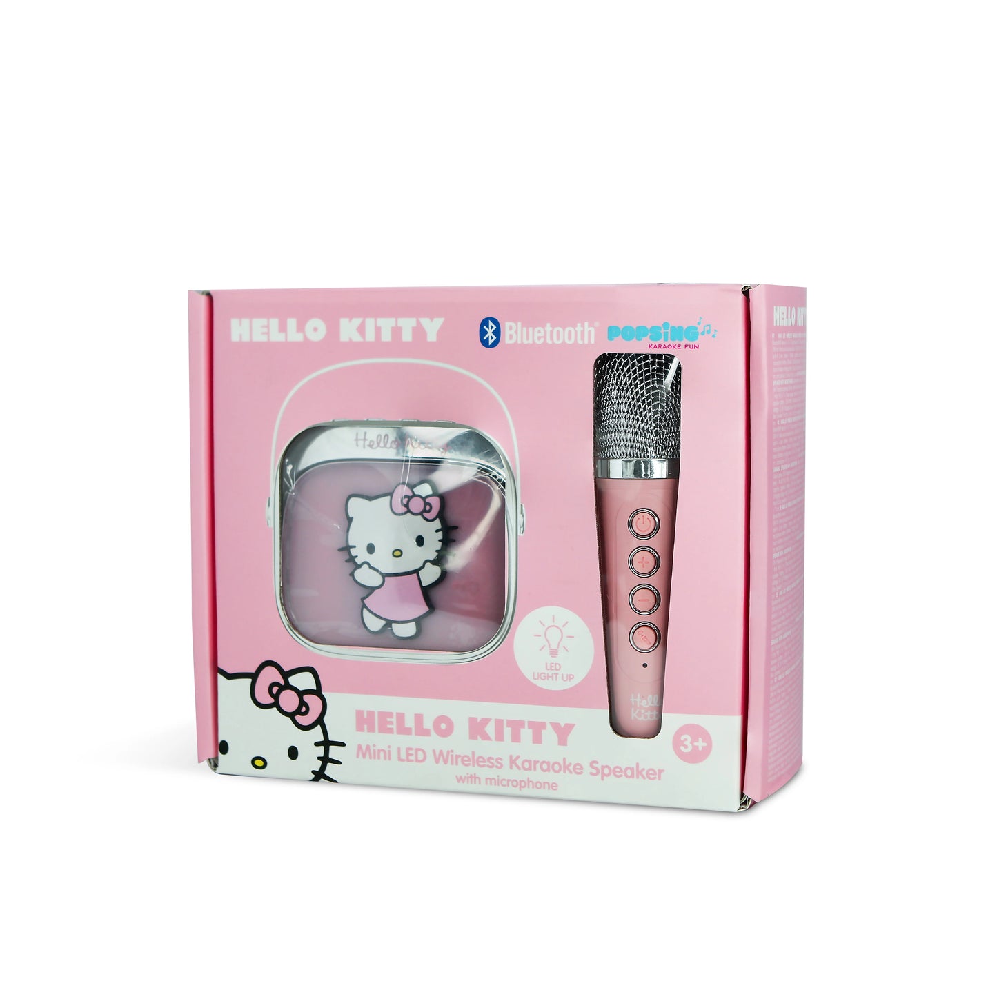 OTL Hello Kitty PopSing LED Light-Up Wireless Karaoke Speaker & Microphone