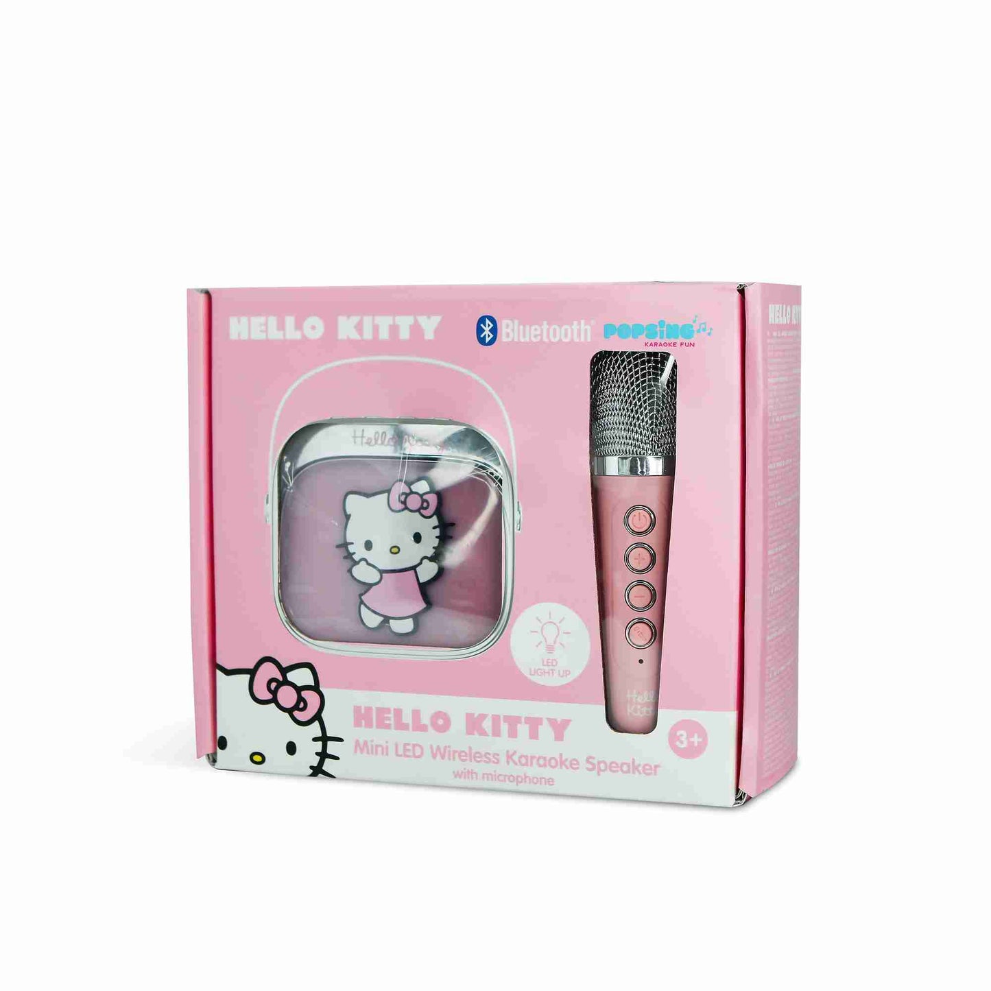 OTL Hello Kitty PopSing LED Light-Up Wireless Karaoke Speaker & Microphone