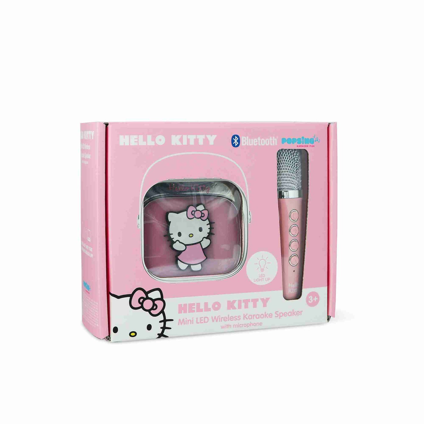 OTL Hello Kitty PopSing LED Light-Up Wireless Karaoke Speaker & Microphone