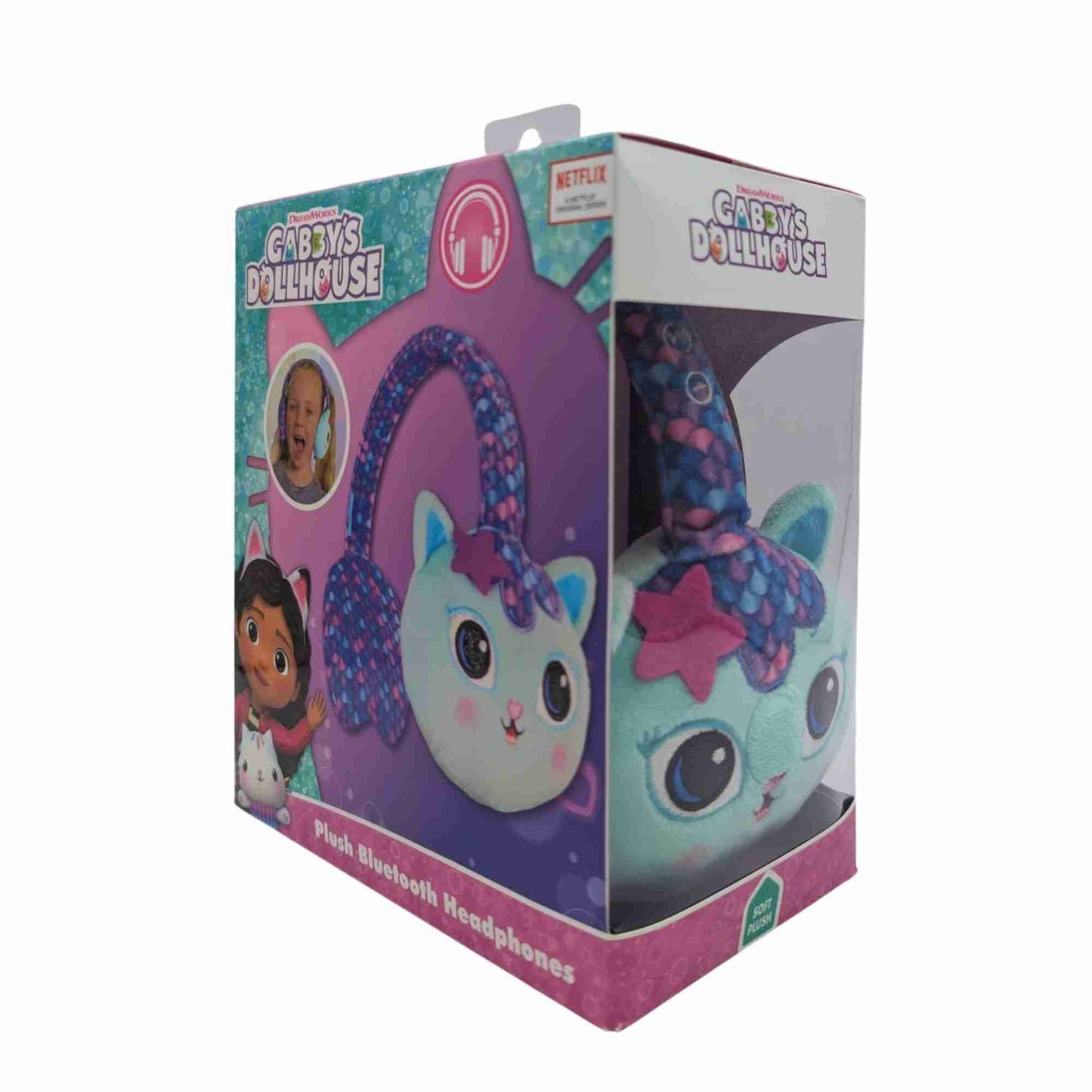 Lazerbuilt | Gabby’s Dollhouse Mercat Plush Bluetooth Headphones