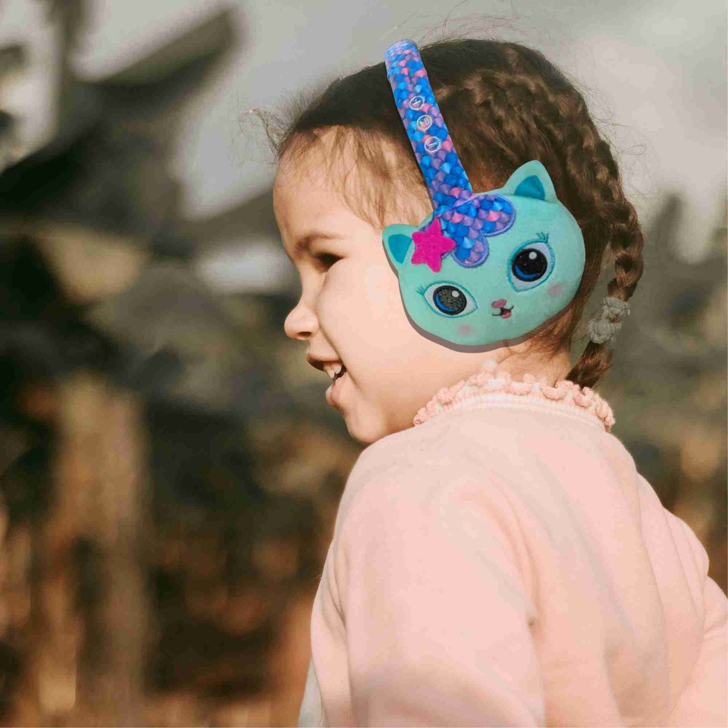 Lazerbuilt | Gabby’s Dollhouse Mercat Plush Bluetooth Headphones