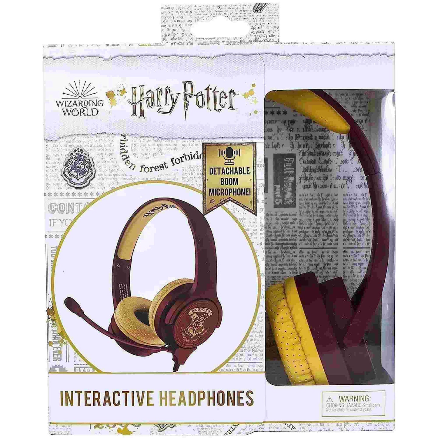 OTL | Harry Potter Hogwarts Crest Kid's Wired Headphones with Microphone