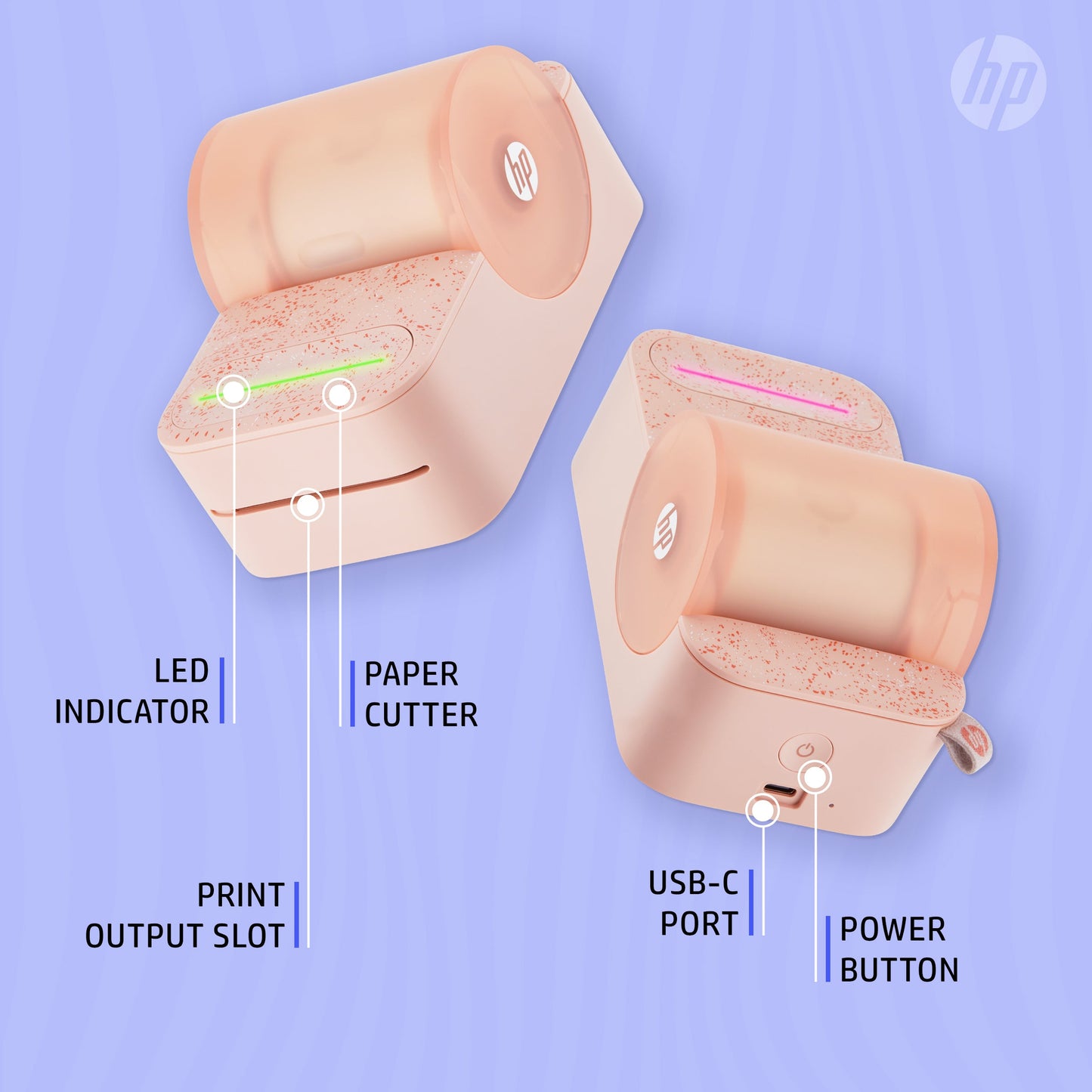 HP | HP Sprocket 500 Panorama Printer - Pink