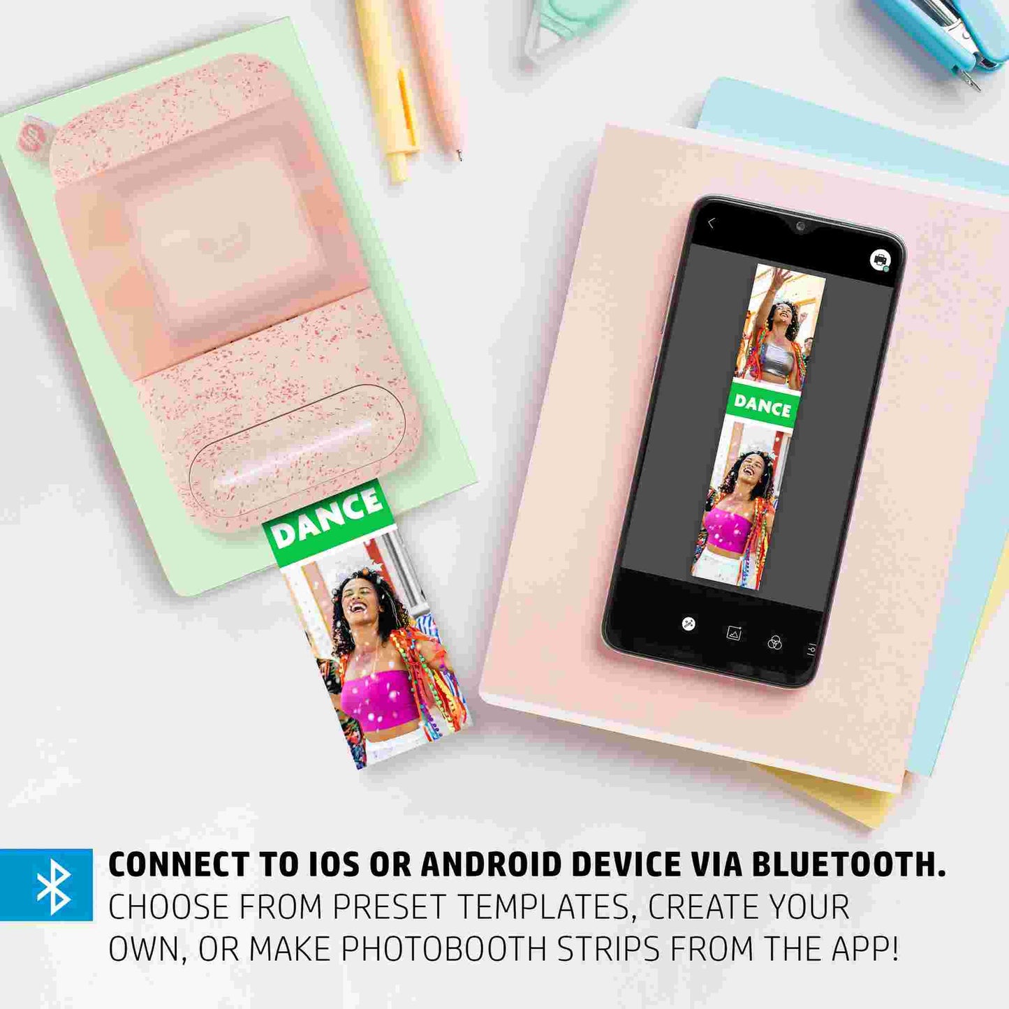 HP | HP Sprocket 500 Panorama Printer - Pink