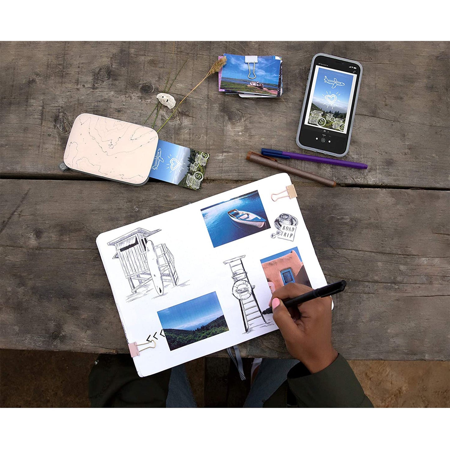 HP | HP Sprocket 2x3 Portable Instant Photo Printer – Purple