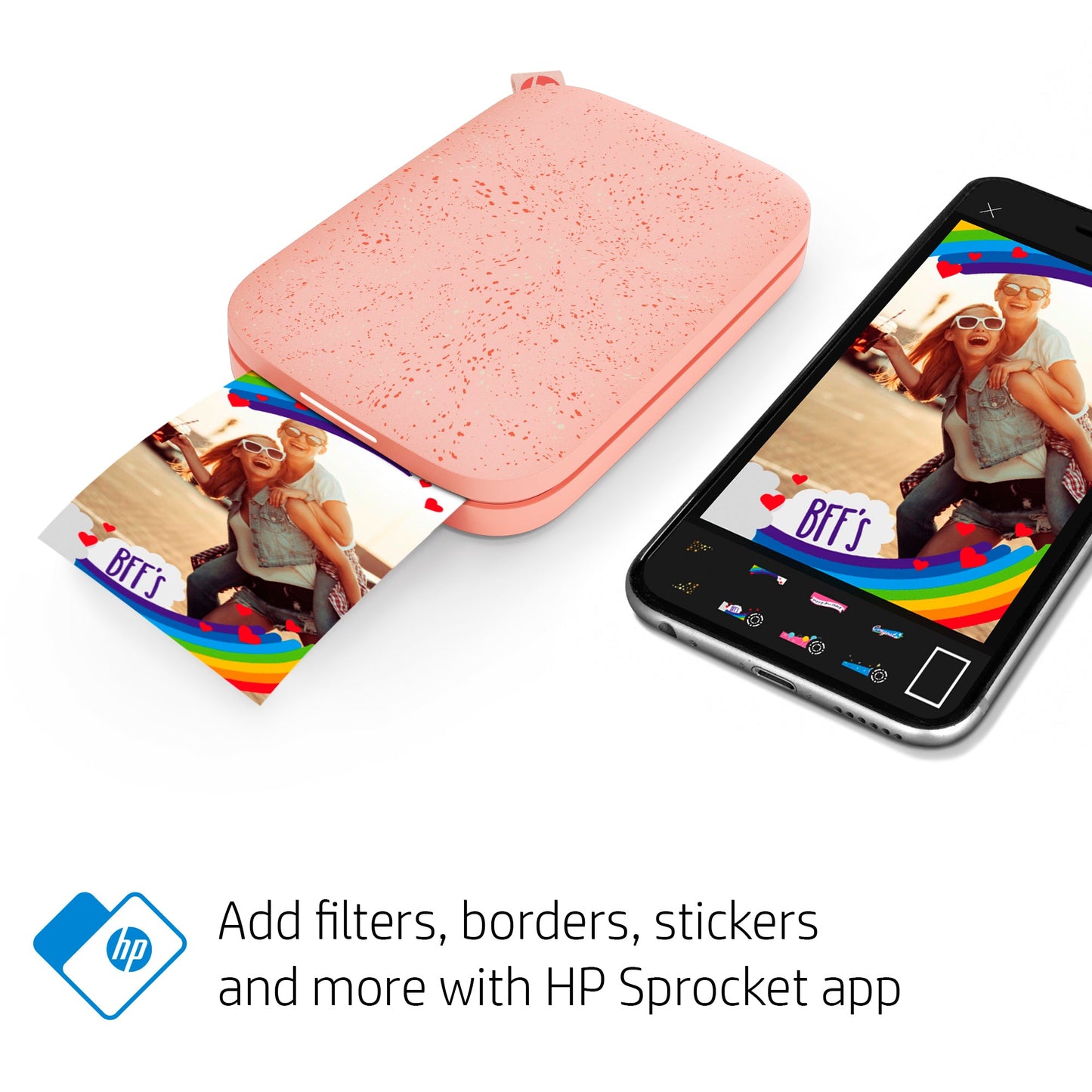HP | HP Sprocket 2x3 Portable Instant Photo Printer – Pink