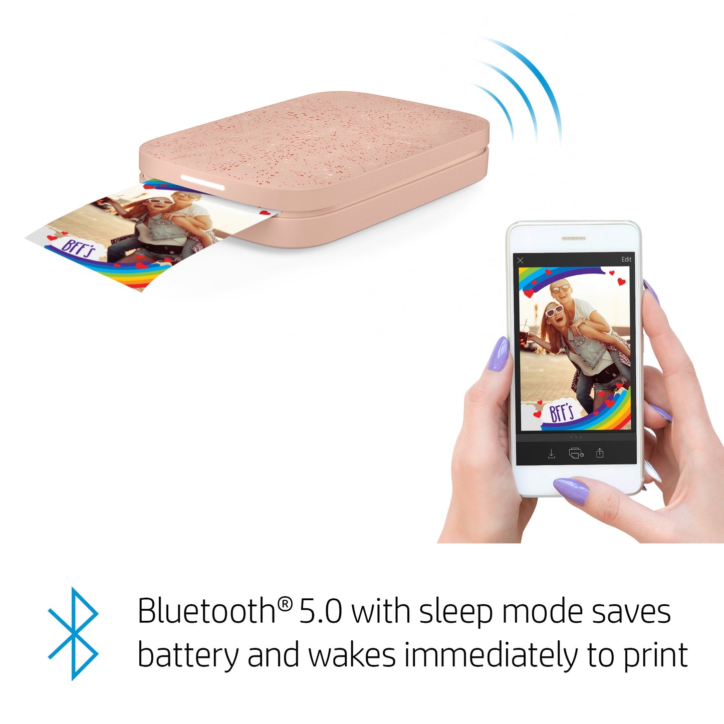 HP | HP Sprocket 2x3 Portable Instant Photo Printer – Pink