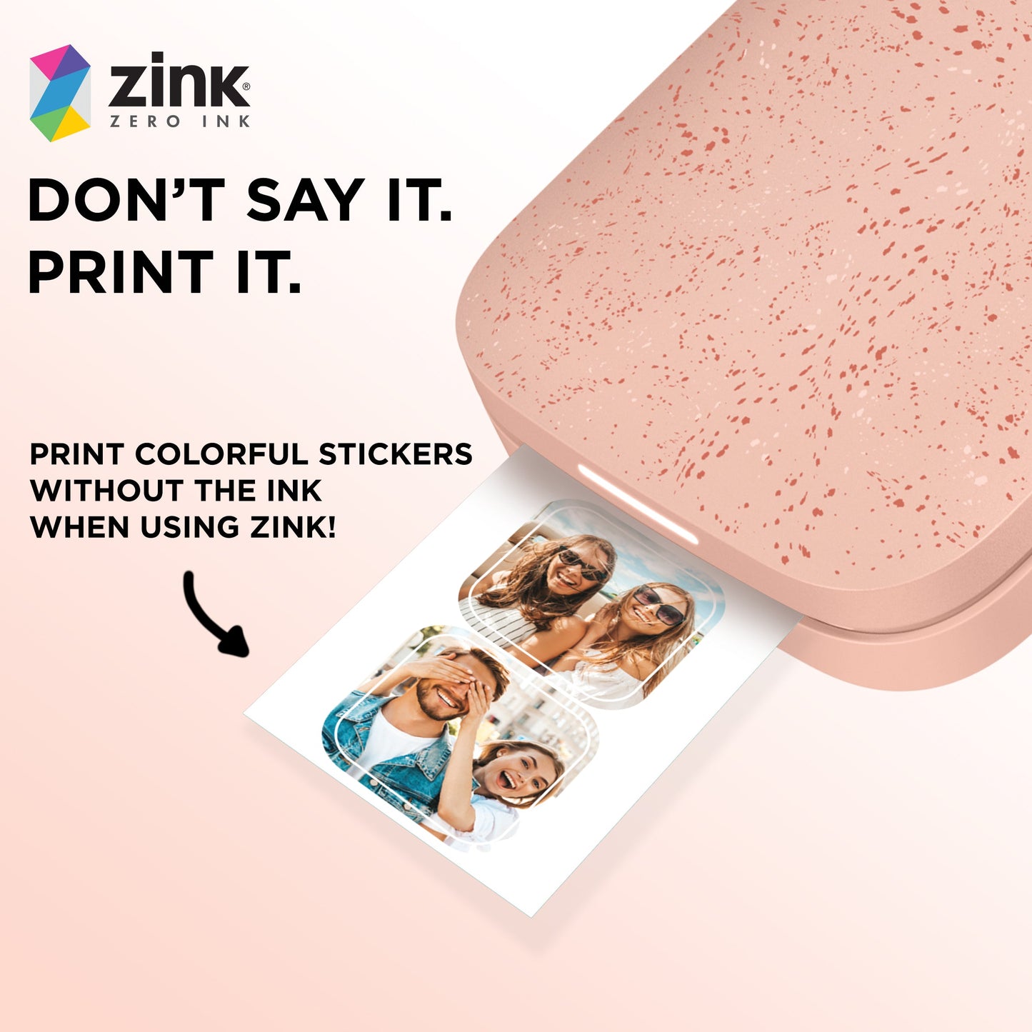 HP | 30 Sheets - HP Sprocket Cut Out Sticker Zink 2x3