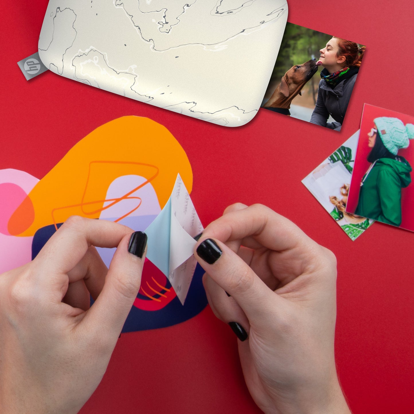 HP | 50 Sheets - HP Sprocket 3.5 x 4.25” Zink Sticky-backed Photo Paper