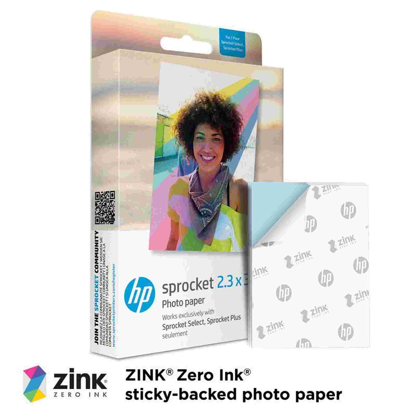 HP | 50 Sheets - HP Sprocket Select 50 Pack 2.3x3.4