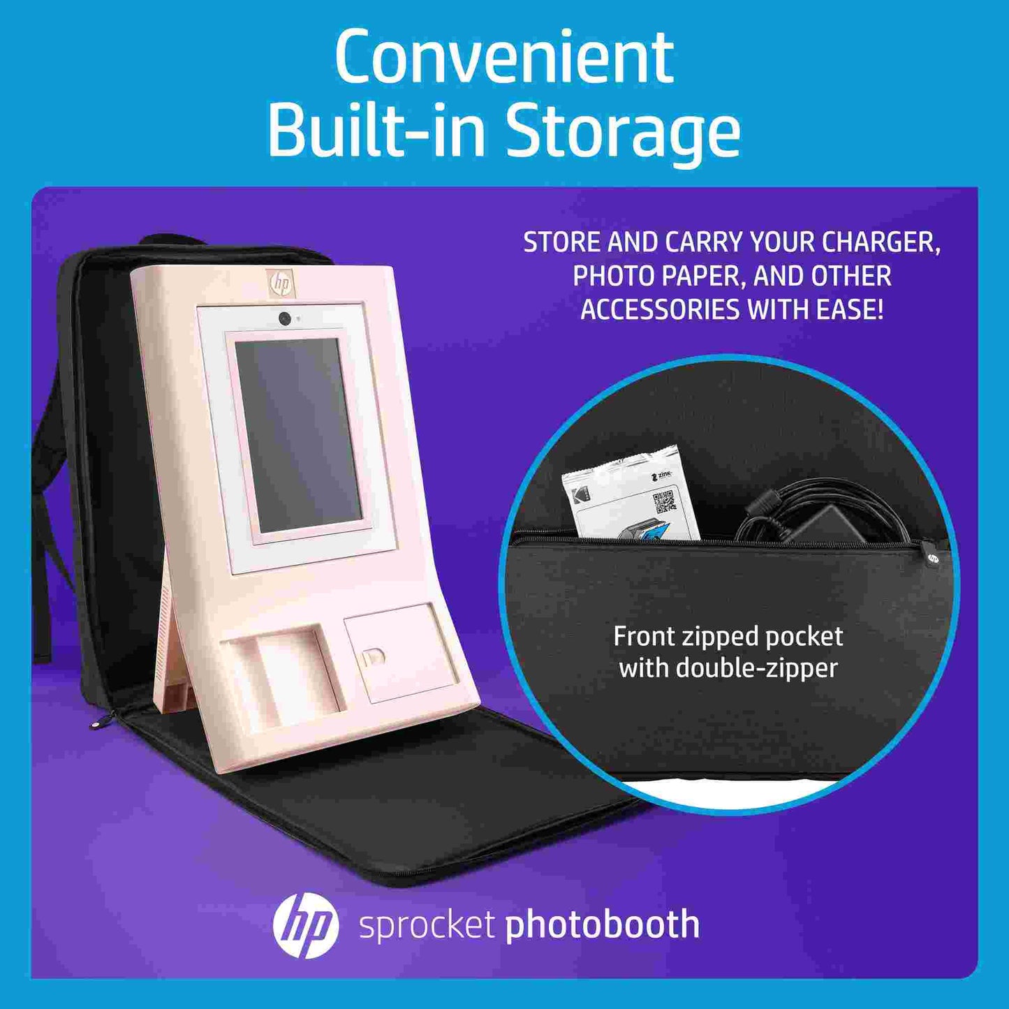 HP | HP Sprocket Photobooth Travel Backpack - Black