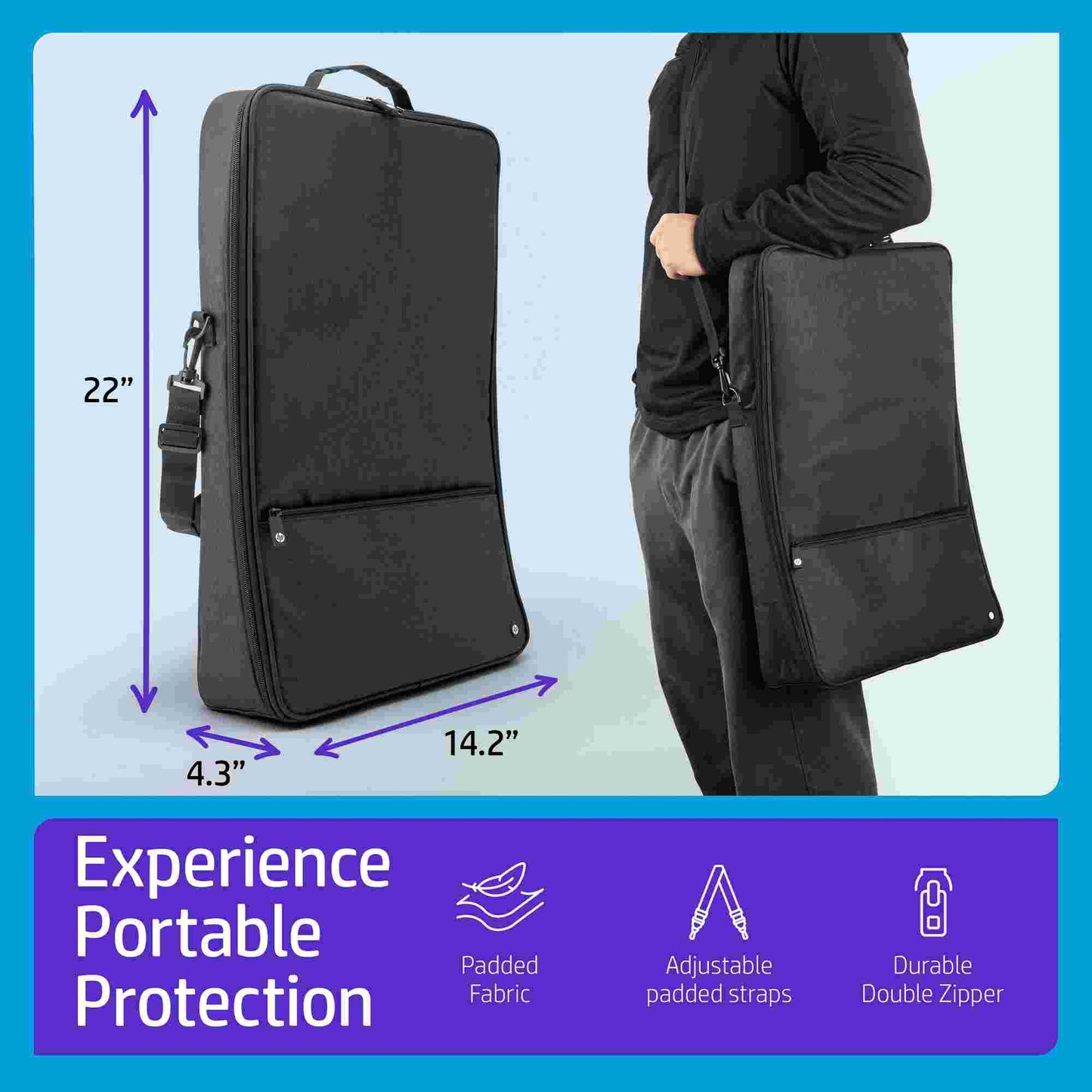 HP | HP Sprocket Photobooth Carrying Case with Removable Shoulder Strap - Black