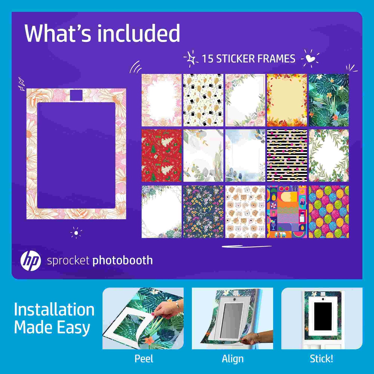 HP | HP Sprocket Photobooth Screen Protector - 15 Pack
